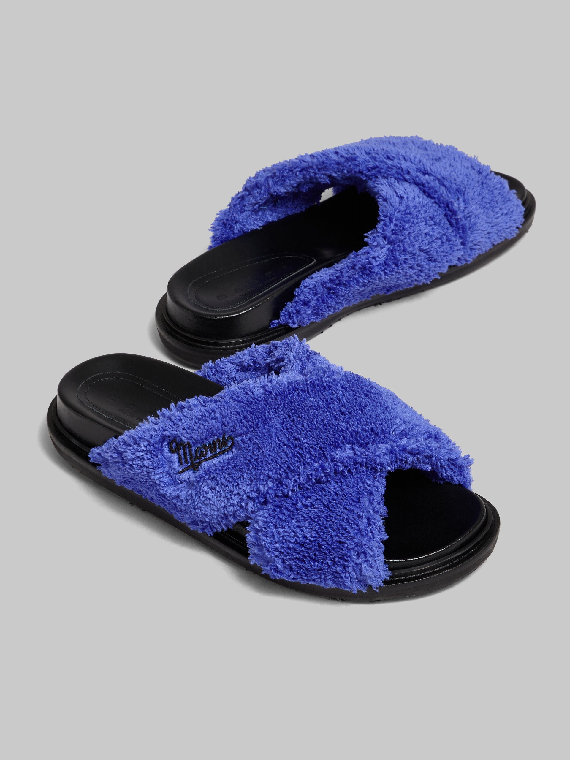 Blue Terry slide sandal - Sandals - Image 5