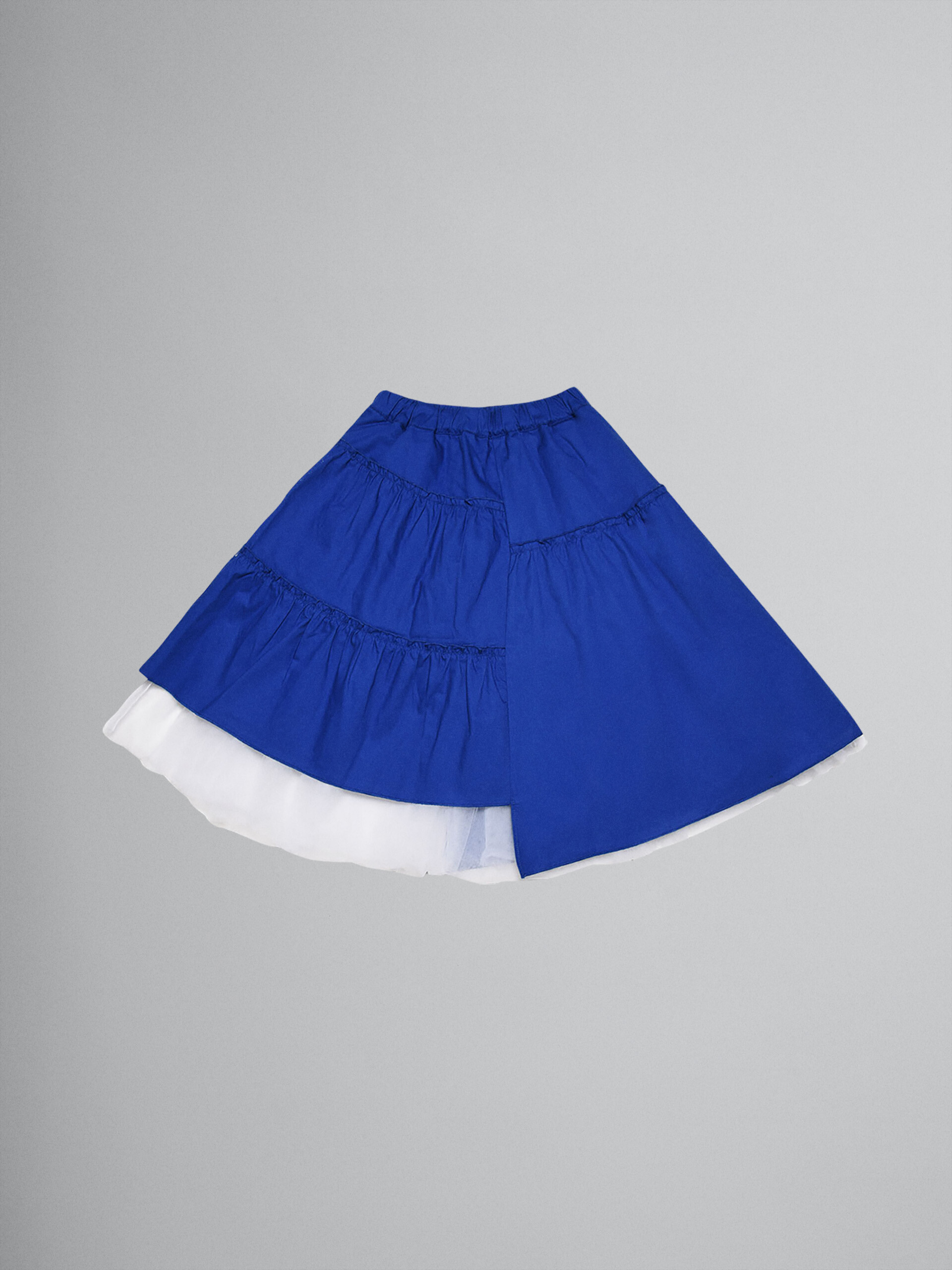 Cotton gabardine and tulle skirt - Skirts - Image 2