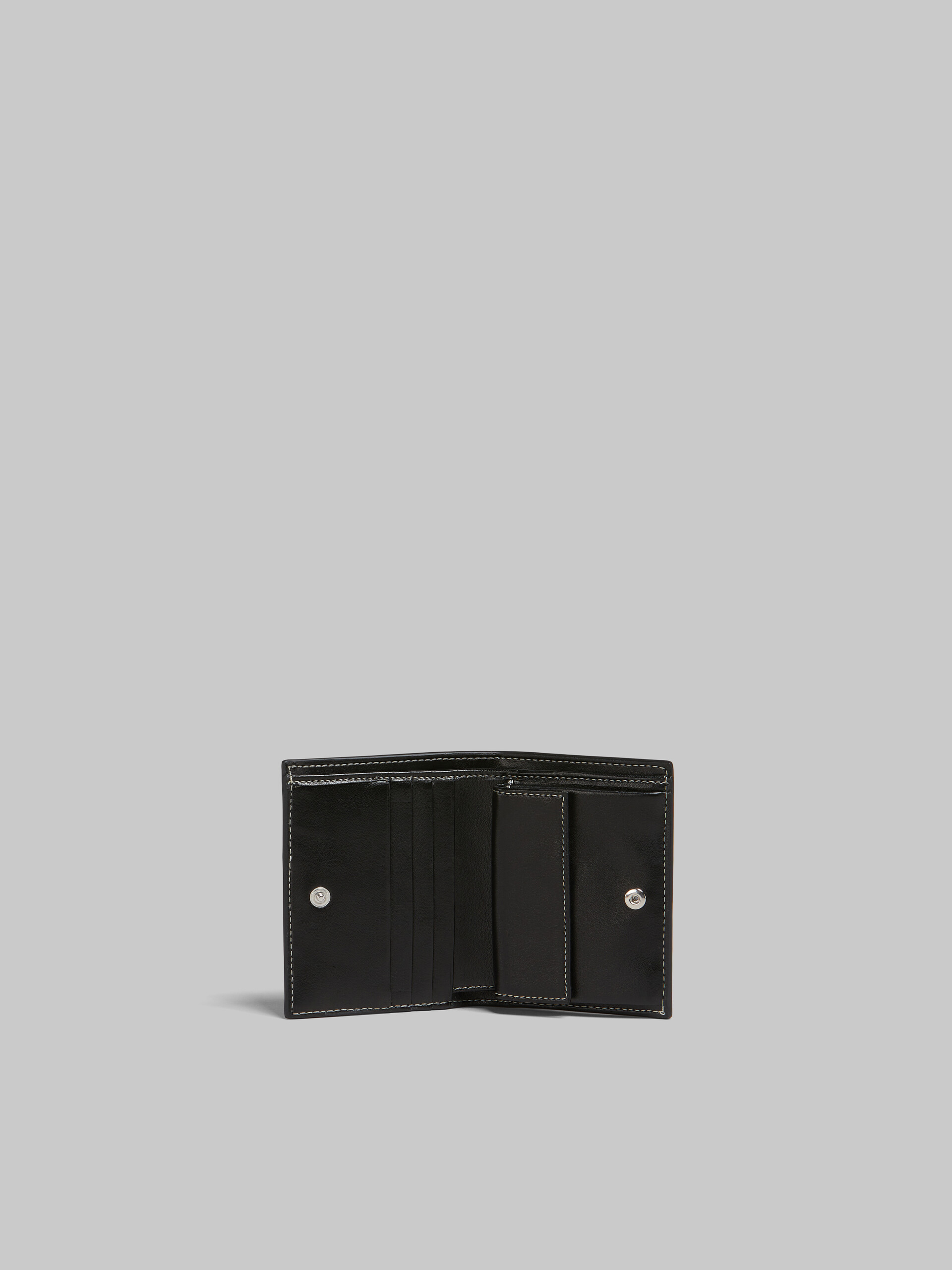 Black leather bifold card case - Wallets - Image 2