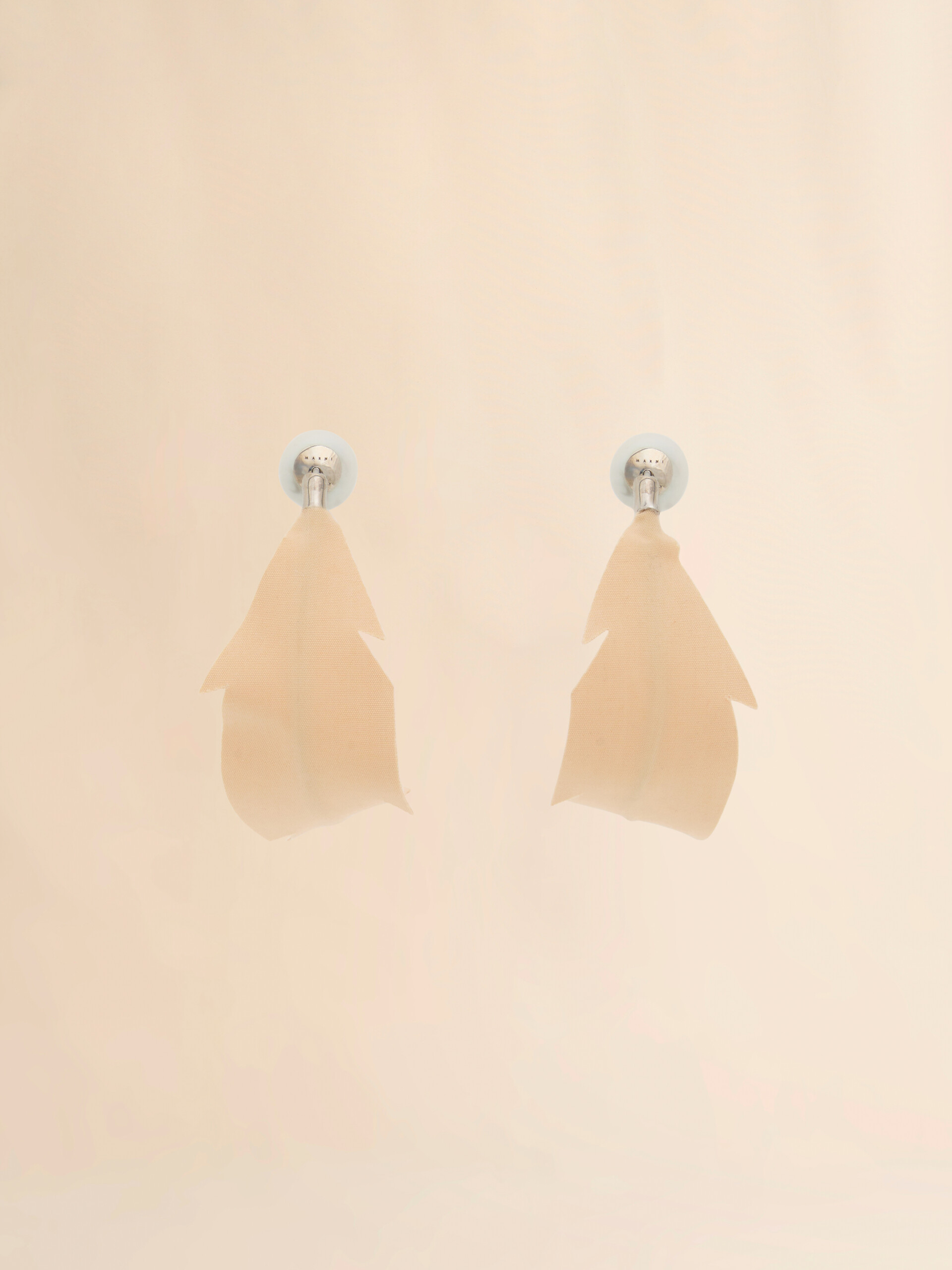 Black fabric feather earrings - Earrings - Image 3