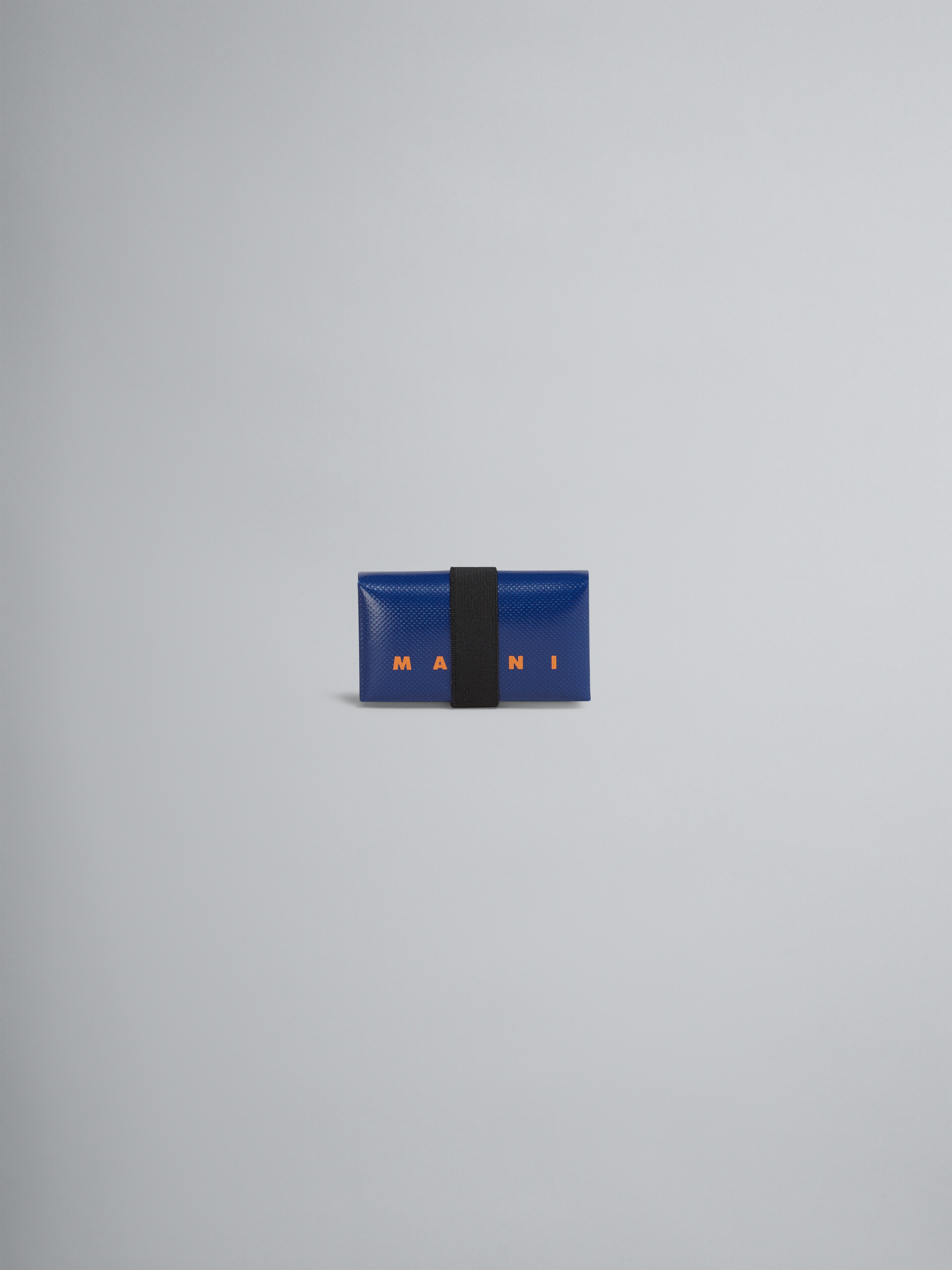 Portafoglio in PVC con costruzione origami blu - Portafogli - Image 1