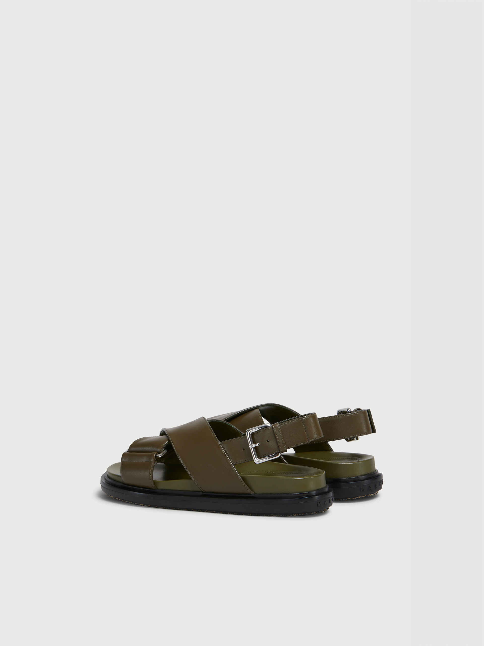 ディープグリーン レザー製 Fussbett | Marni