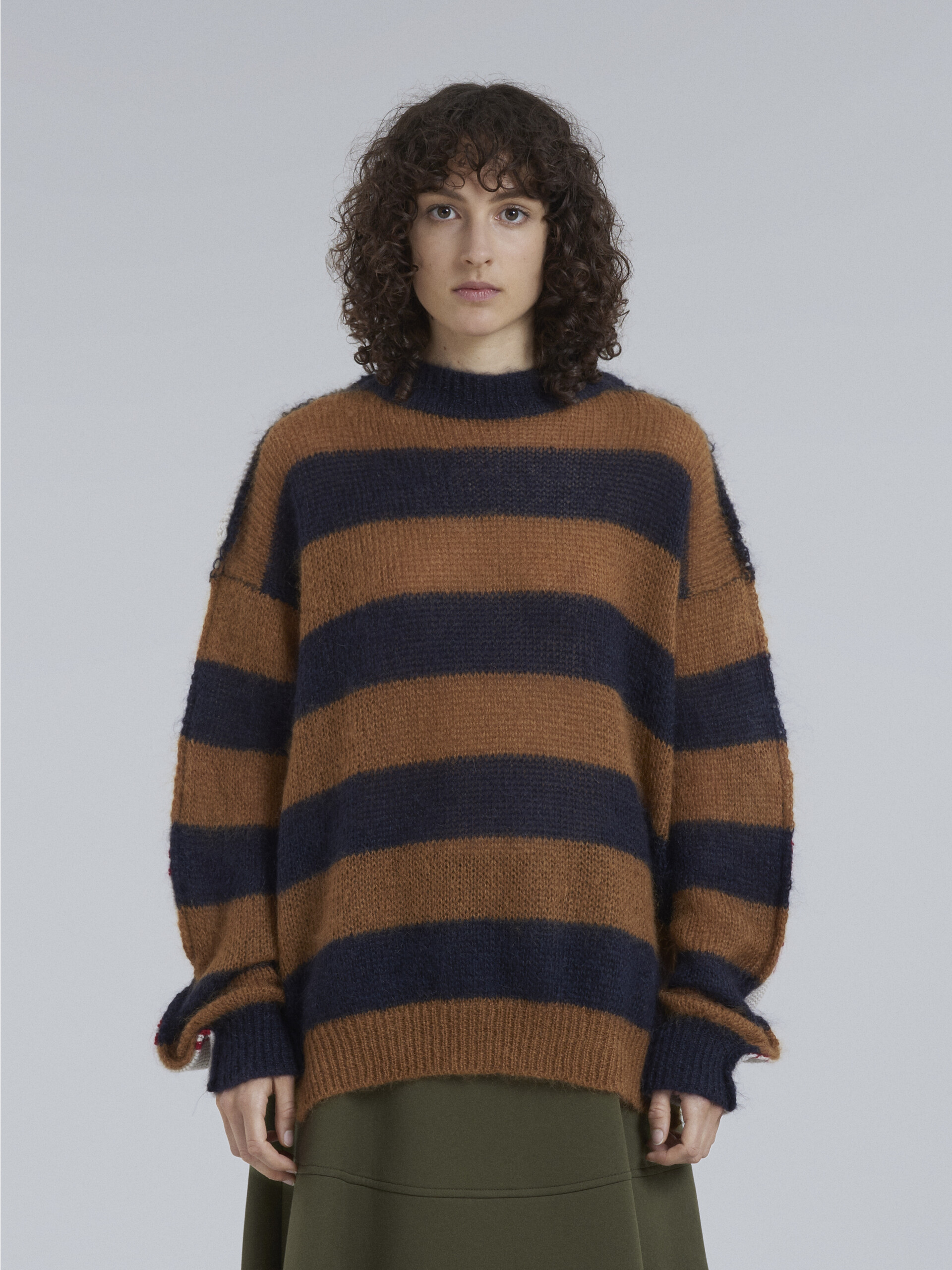 Wool and mohair sweater with raw-edged seams - Pullovers - Image 2