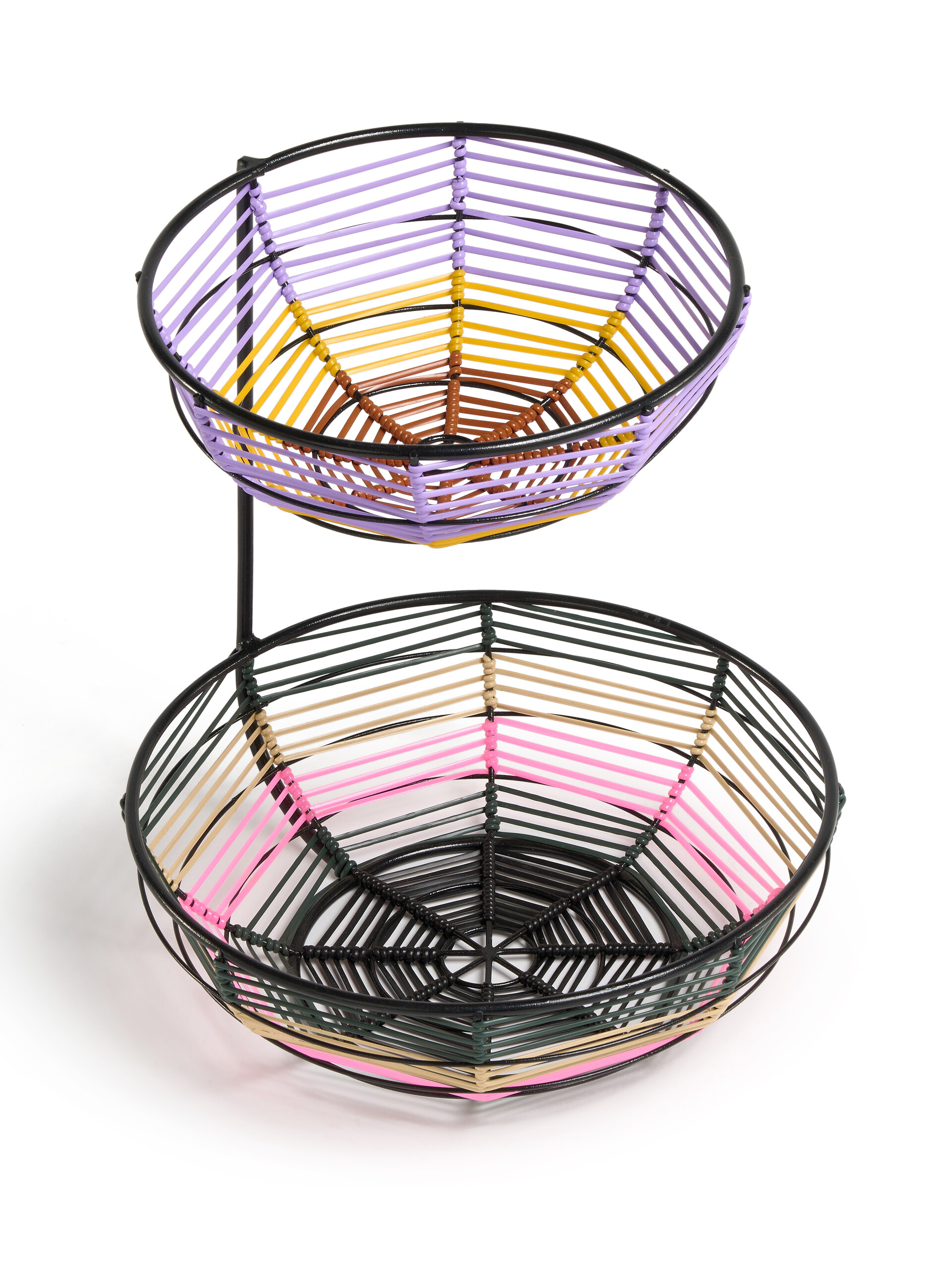 Lilac MARNI MARKET two-tier woven cable fruit stand - Accessories - Image 3