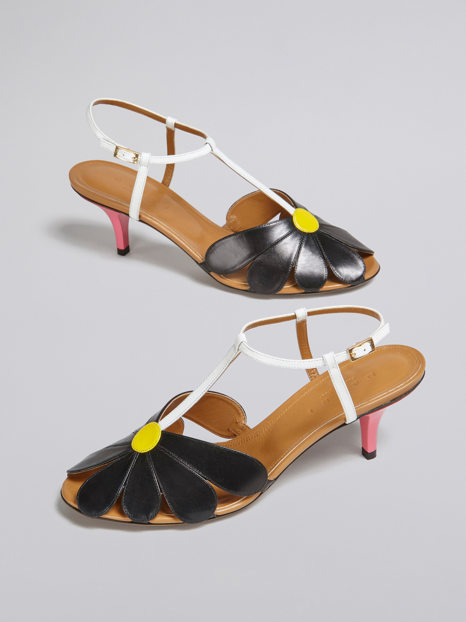 Leather flower sandal - Sandals - Image 5