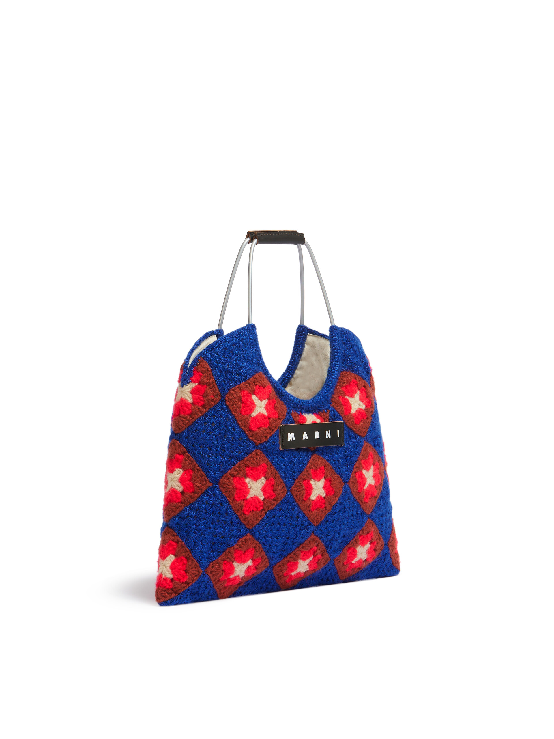 Blue Crochet Marni Market Hedge Bag - Shopping Bags - Image 2