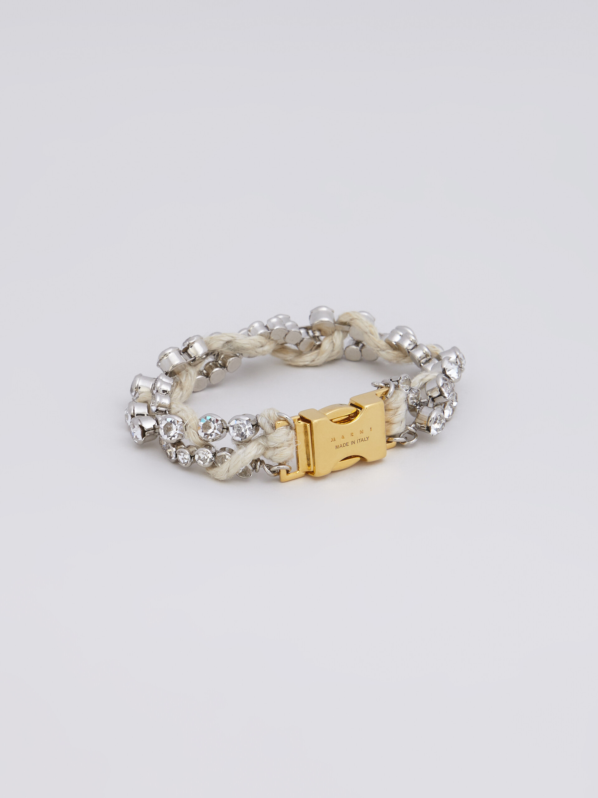 Brass and strass FOUND TREASURES bracelet - Bracelets - Image 3