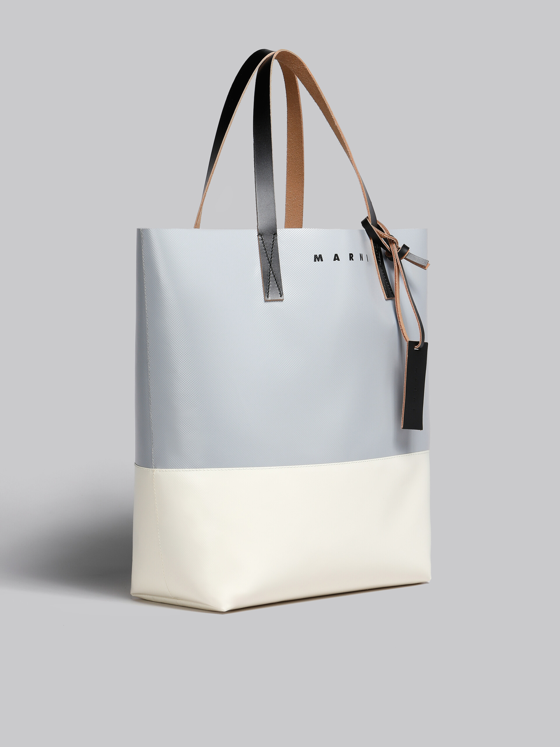 Tribeca shopping bag in blue and black - Shopping Bags - Image 5