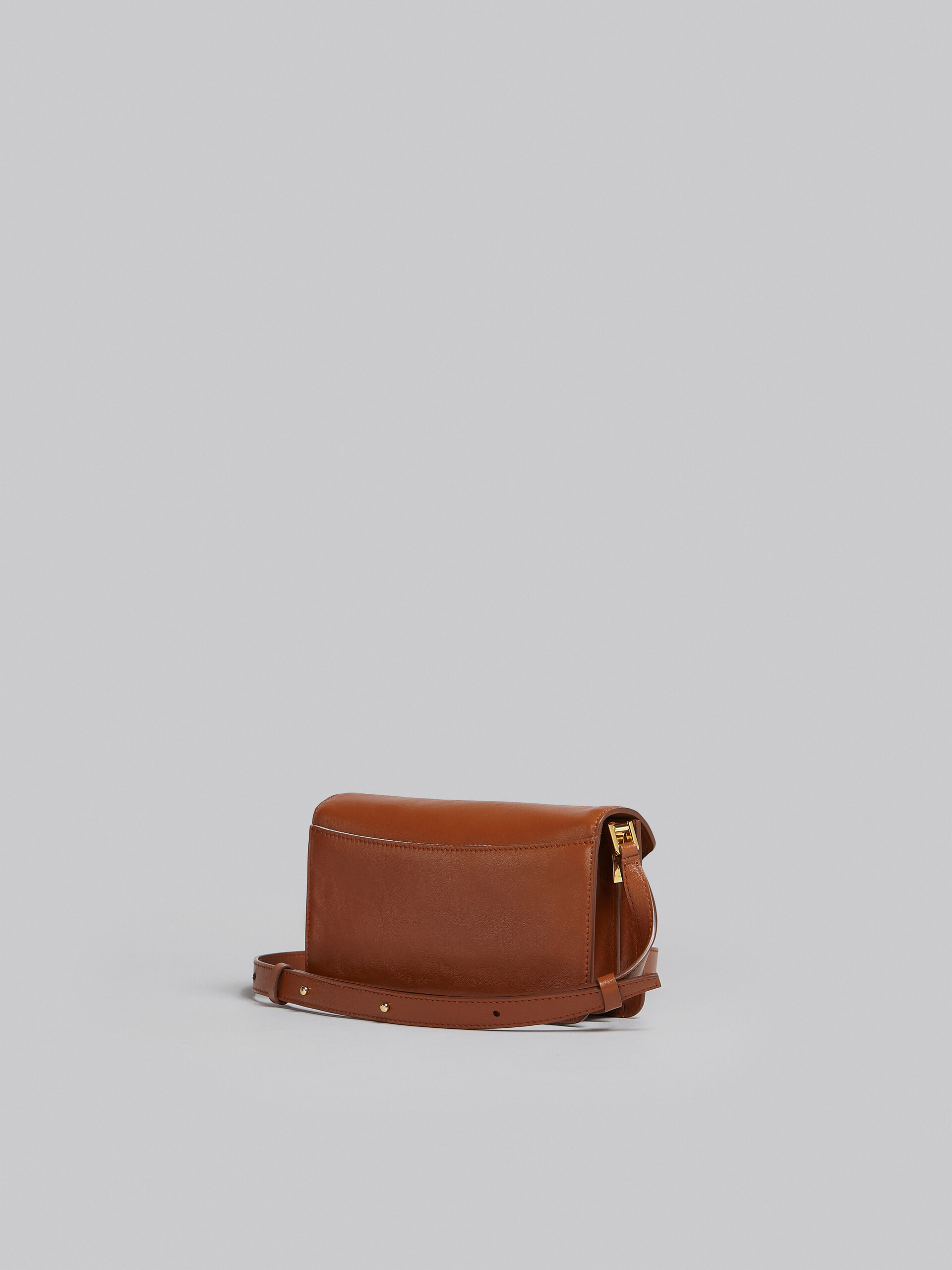 Trunk Soft Bag E/W in brown leather - Shoulder Bags - Image 2