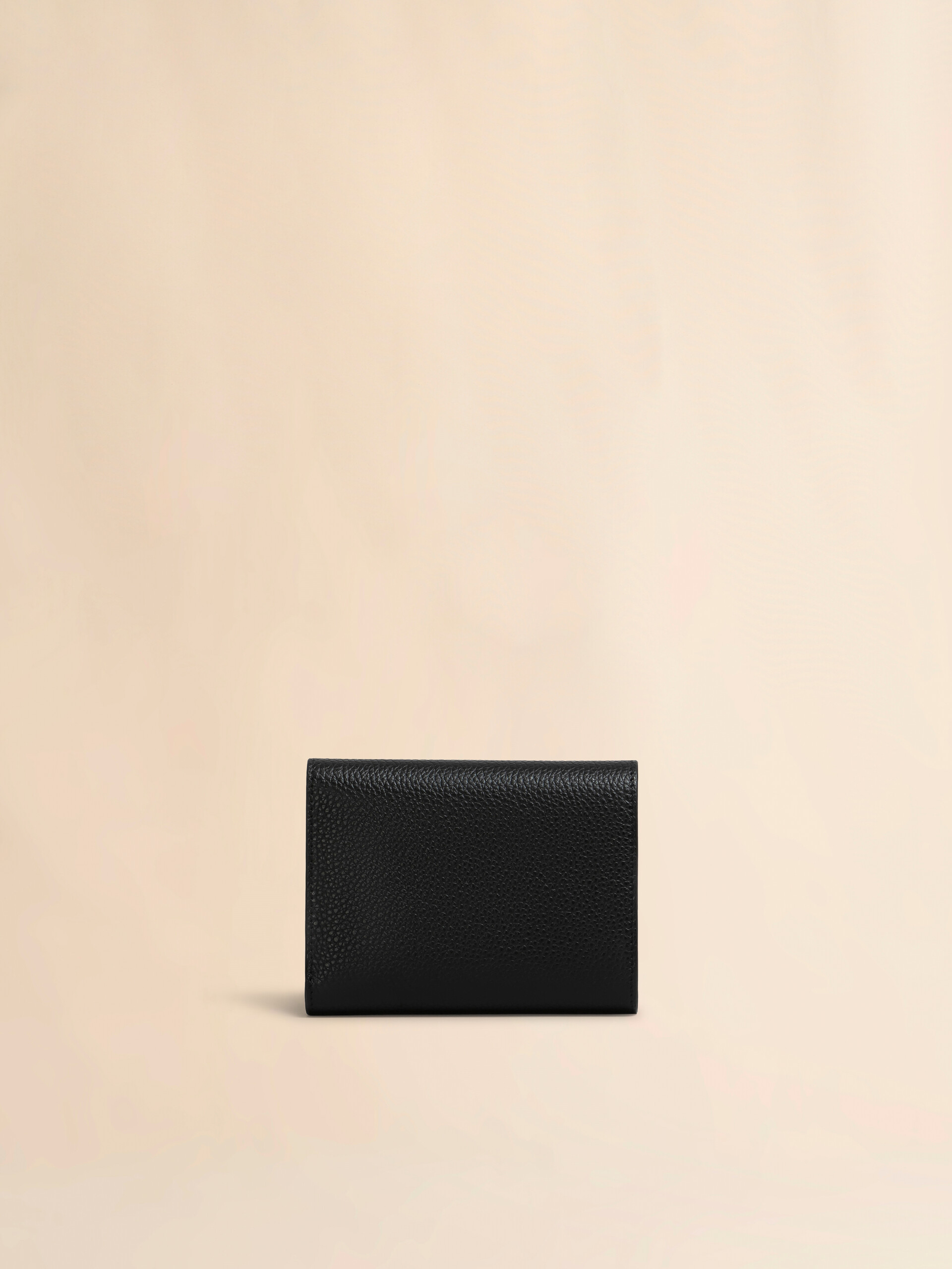 Black leather trifold wallet with Marni Mending - Wallets - Image 2