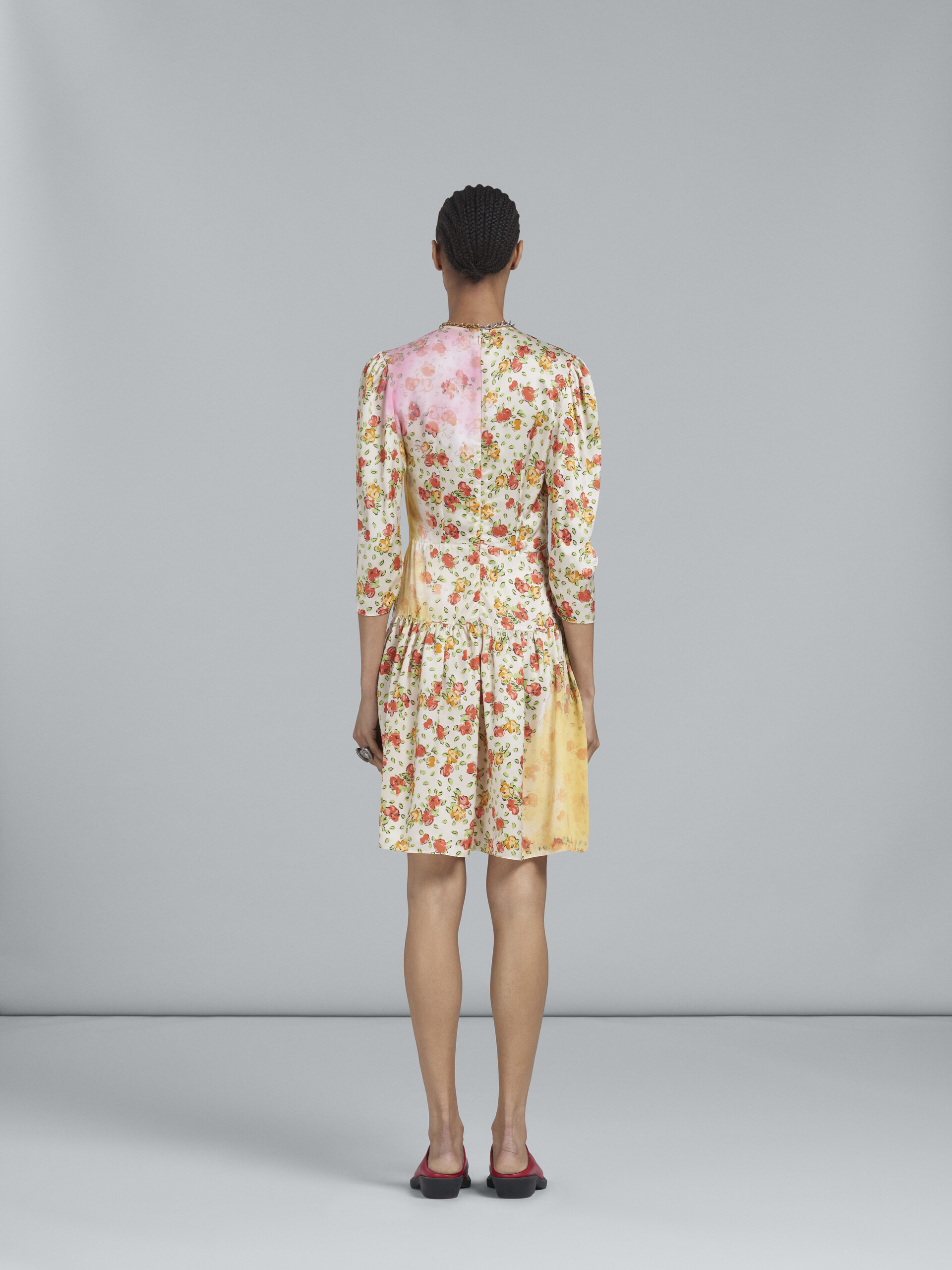 Daybreak Satin print short dress - Dresses - Image 3