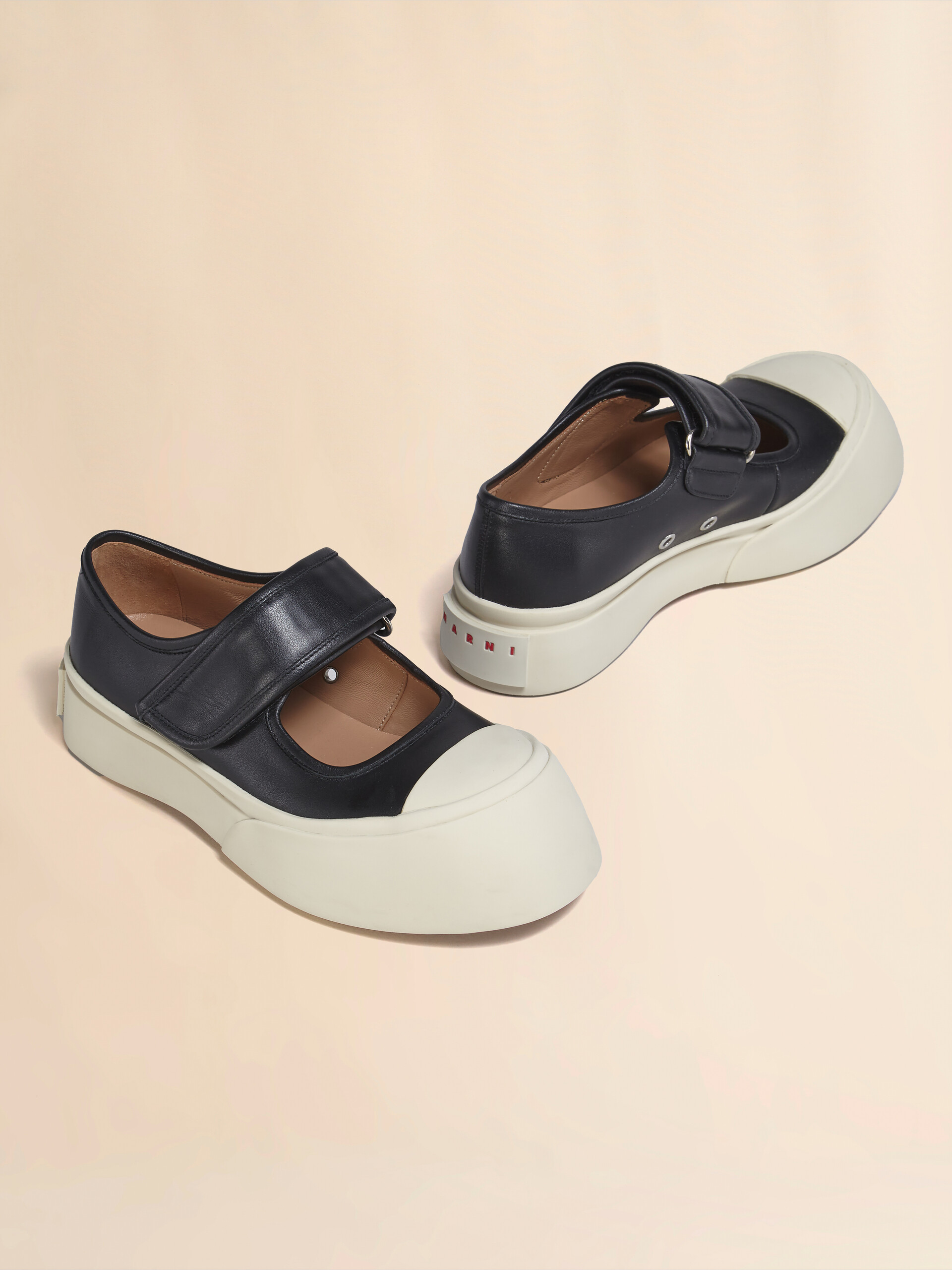 Sneakers Mary Jane en cuir nappa bleu clair - Sneakers - Image 5