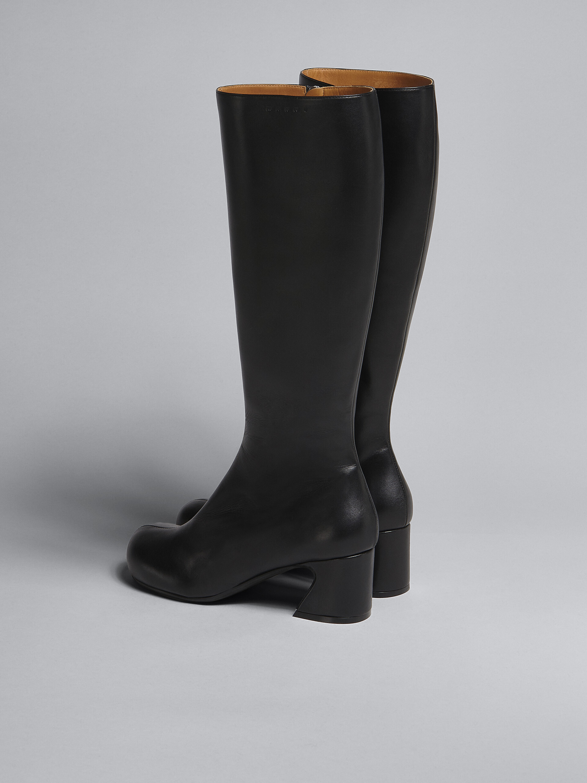 Black leather boot - Boots - Image 3
