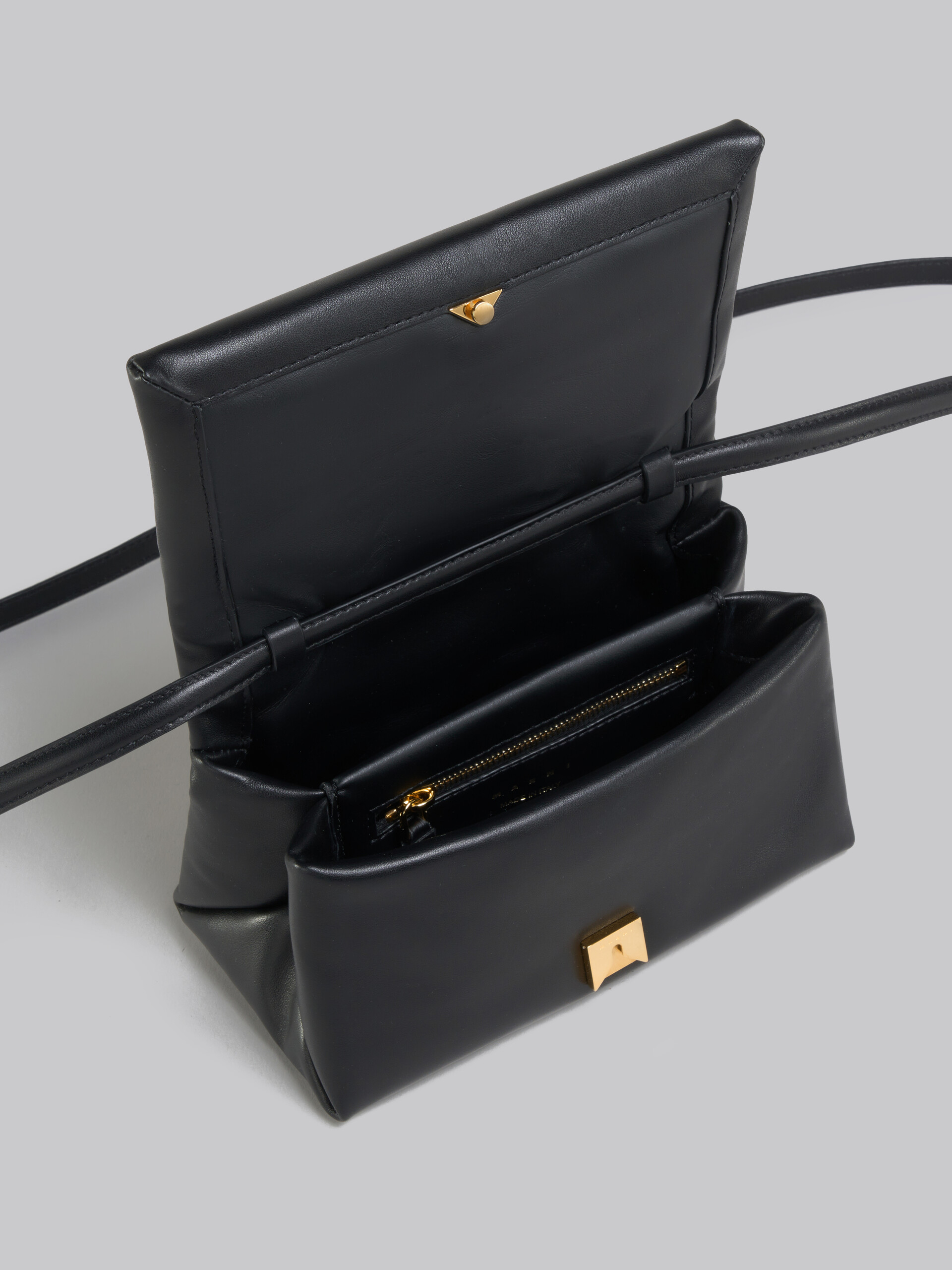 Mini black leather Prisma bag - Shoulder Bag - Image 3