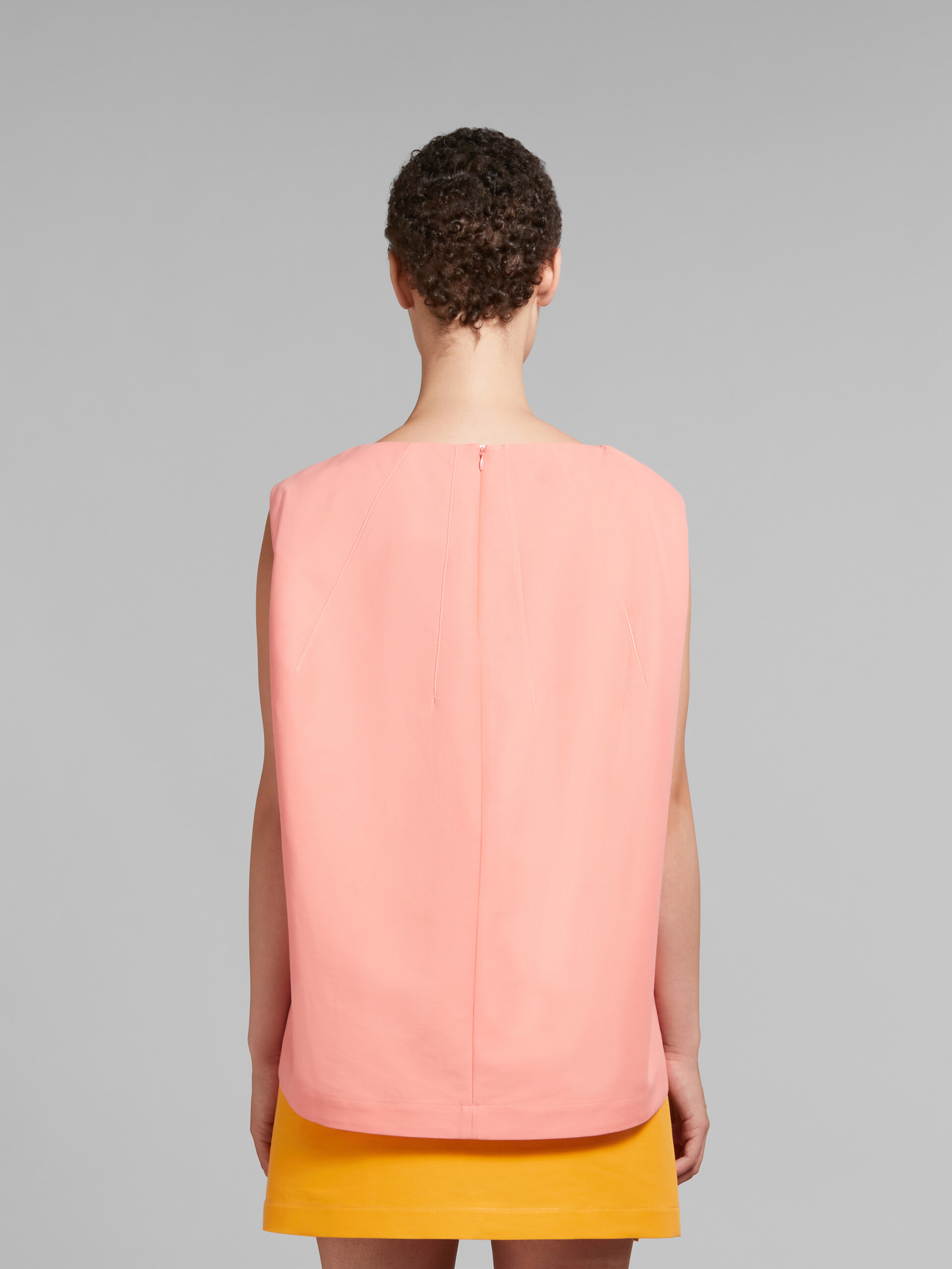 Peach cady cocoon top - Shirts - Image 3