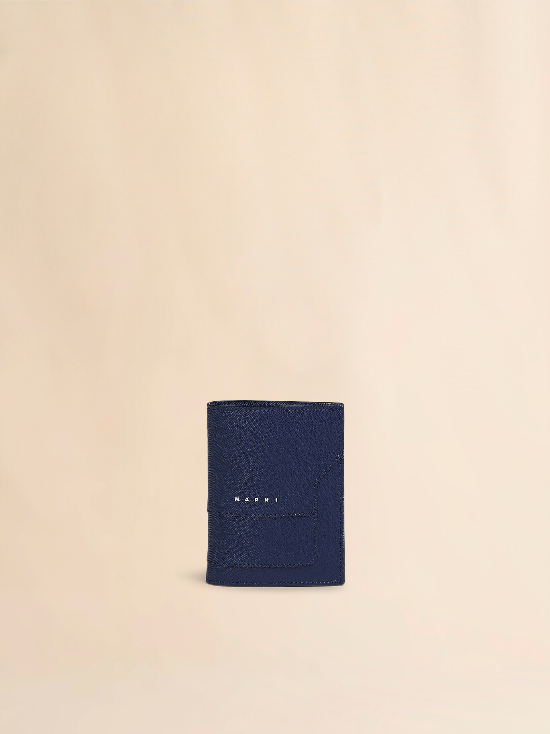 Black saffiano leather bi-fold wallet - Wallets - Image 1