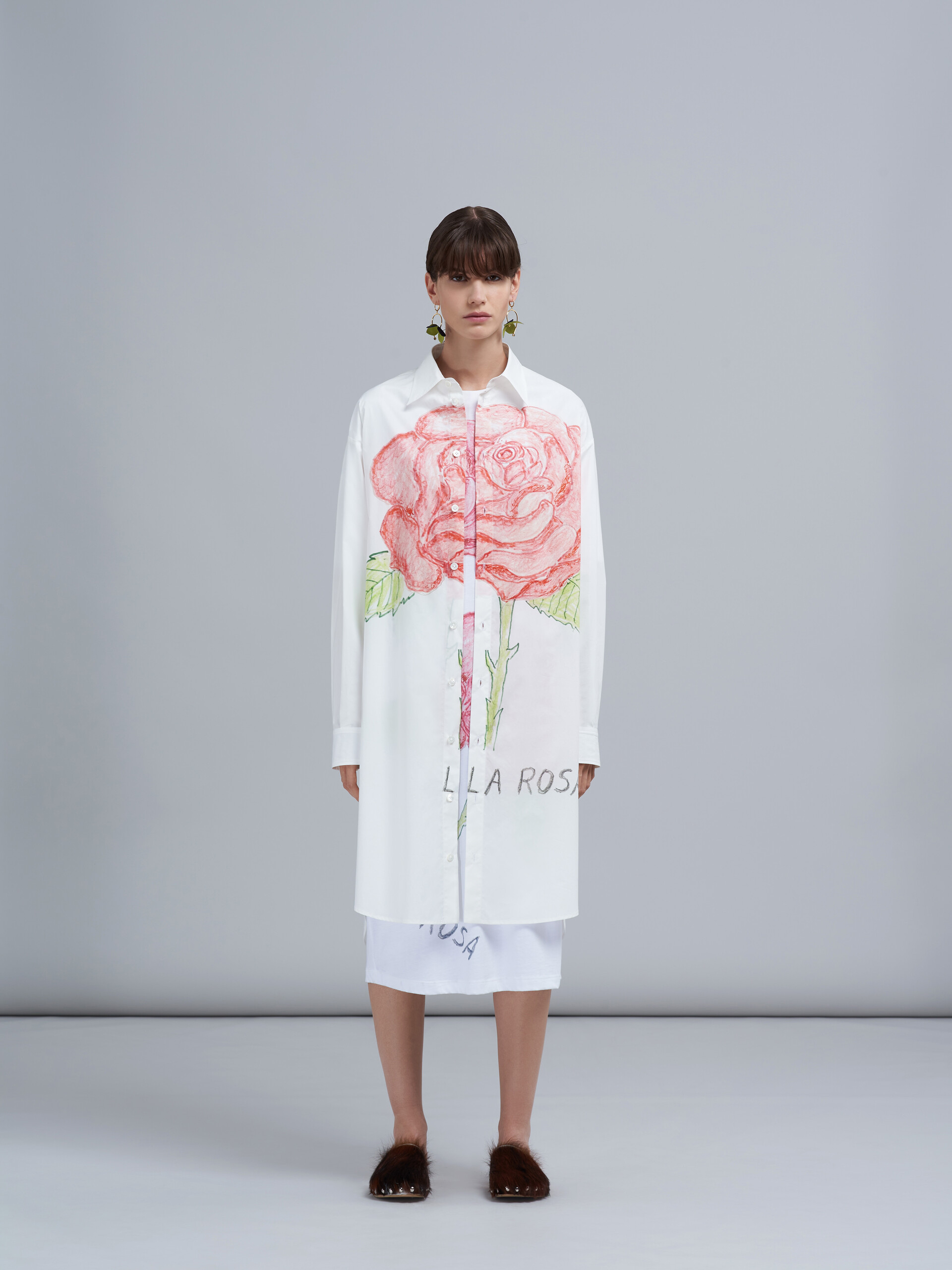 La Rosa print poplin dress - Dresses - Image 2