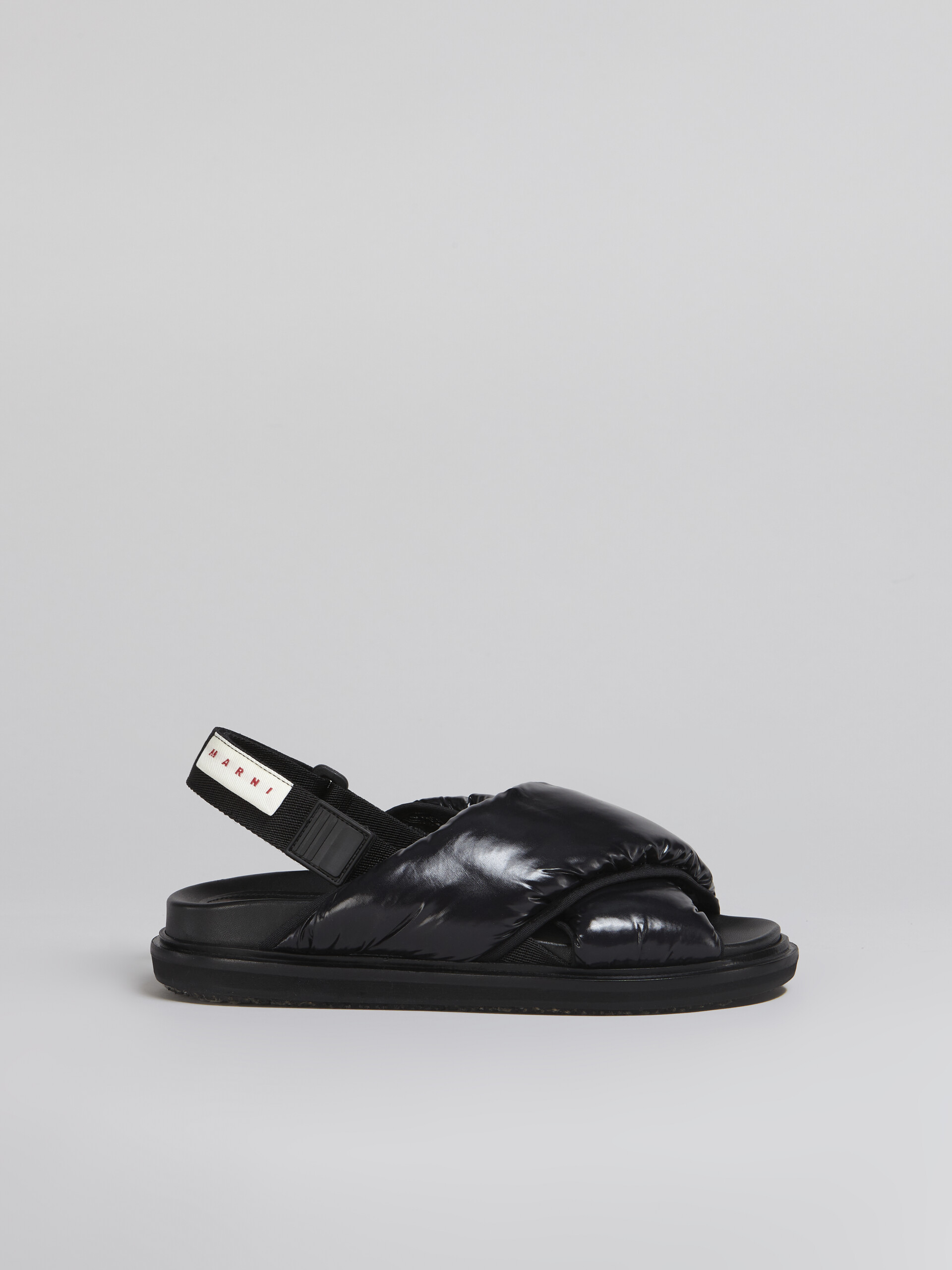 Black nylon criss-cross fussbett - Sandals - Image 1