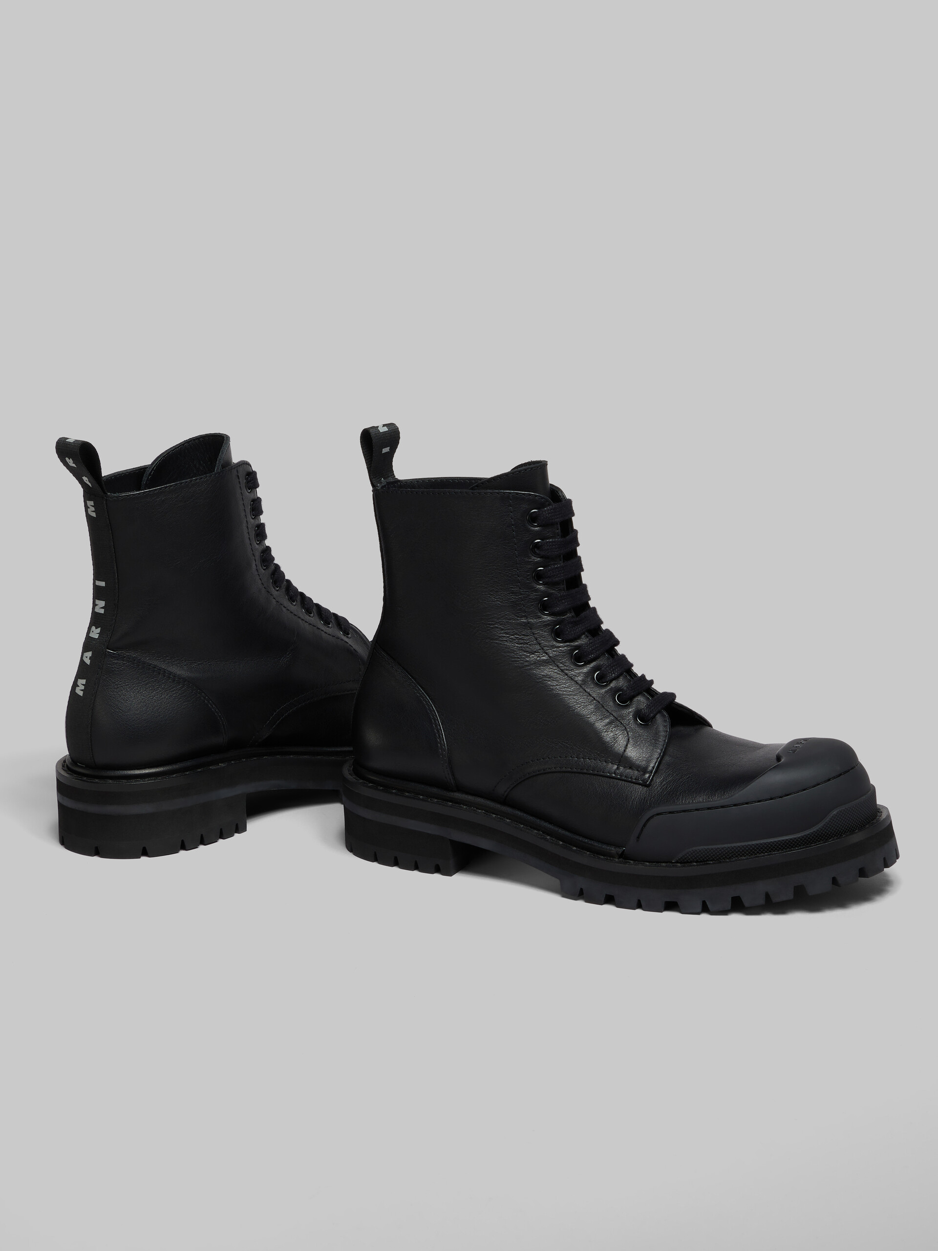 Black leather Dada Army combat boot - Boots - Image 4