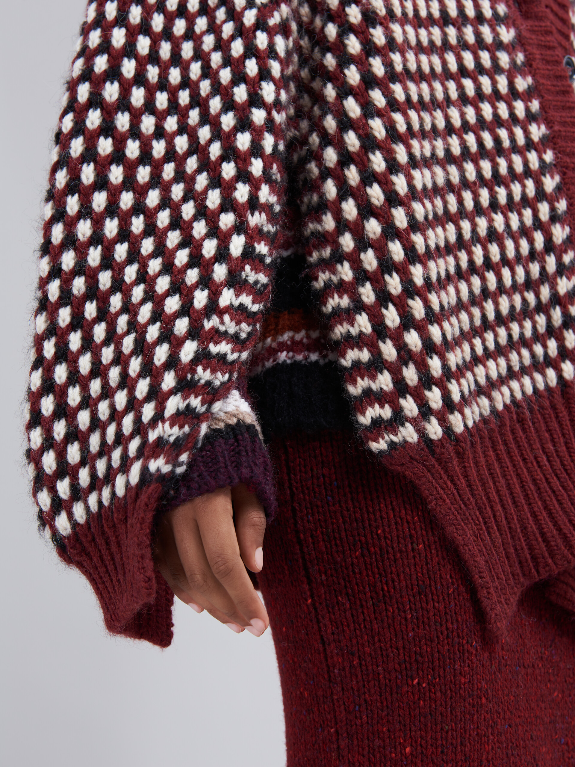 Cardigan in lana crochet - Pullover - Image 4