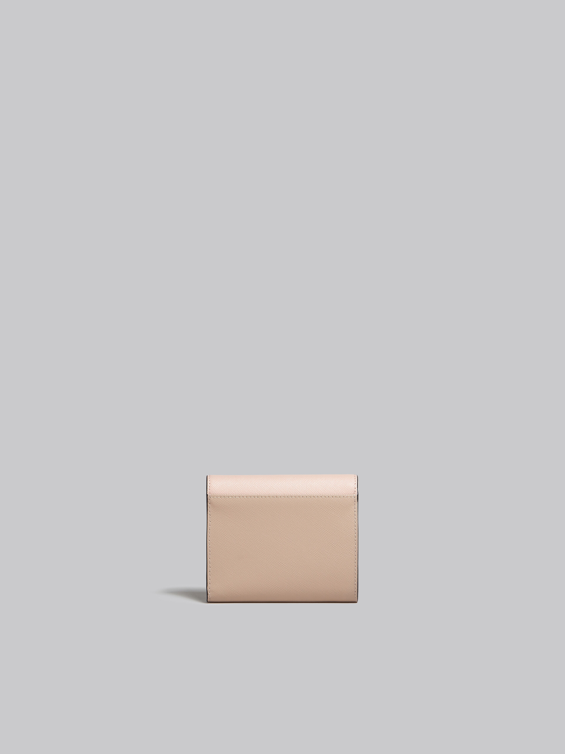 Pink white and beige saffiano leather wallet - Wallets - Image 3