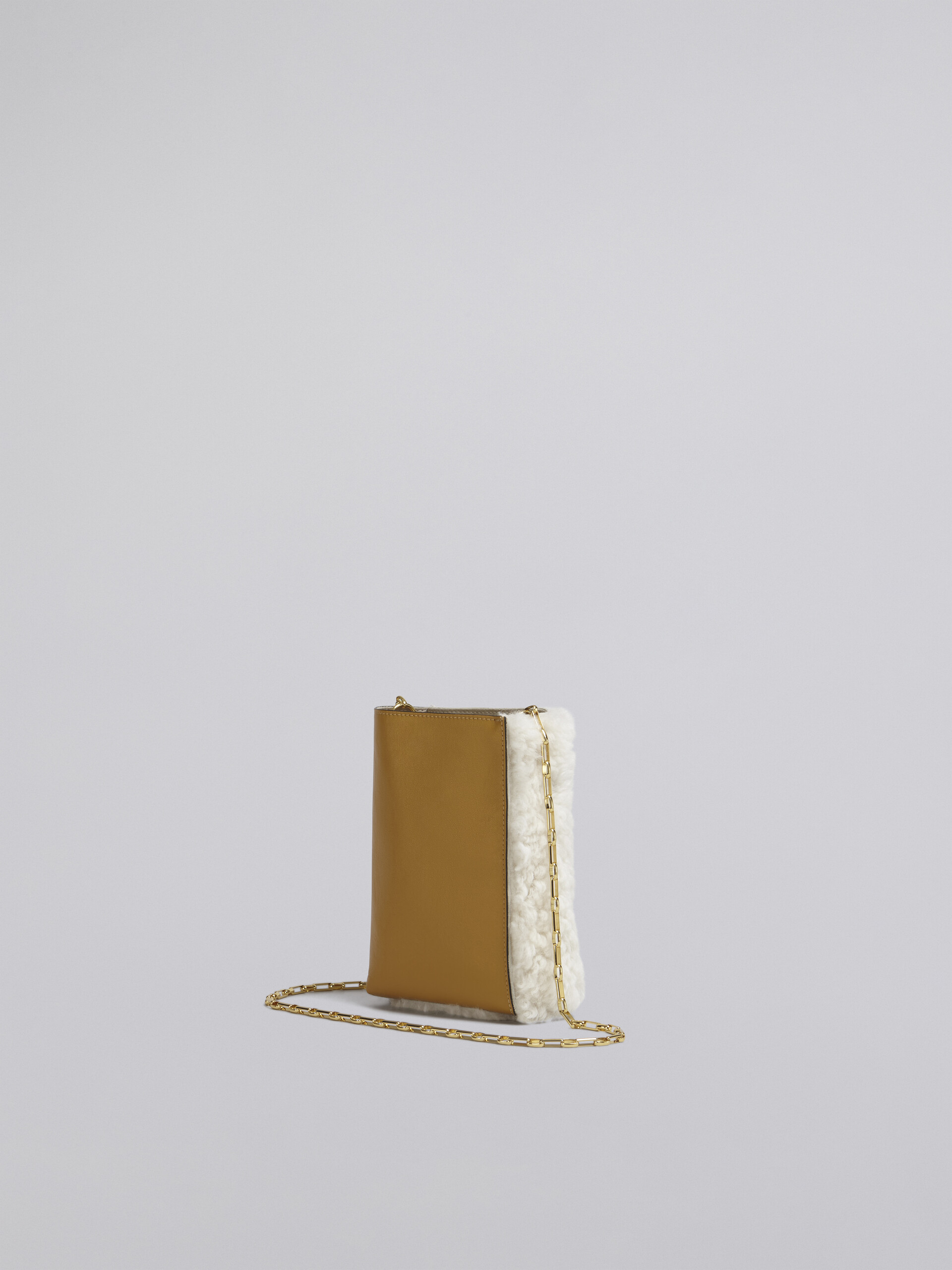 MUSEO SOFT nano bag in white shearling - Shoulder Bags - Image 2