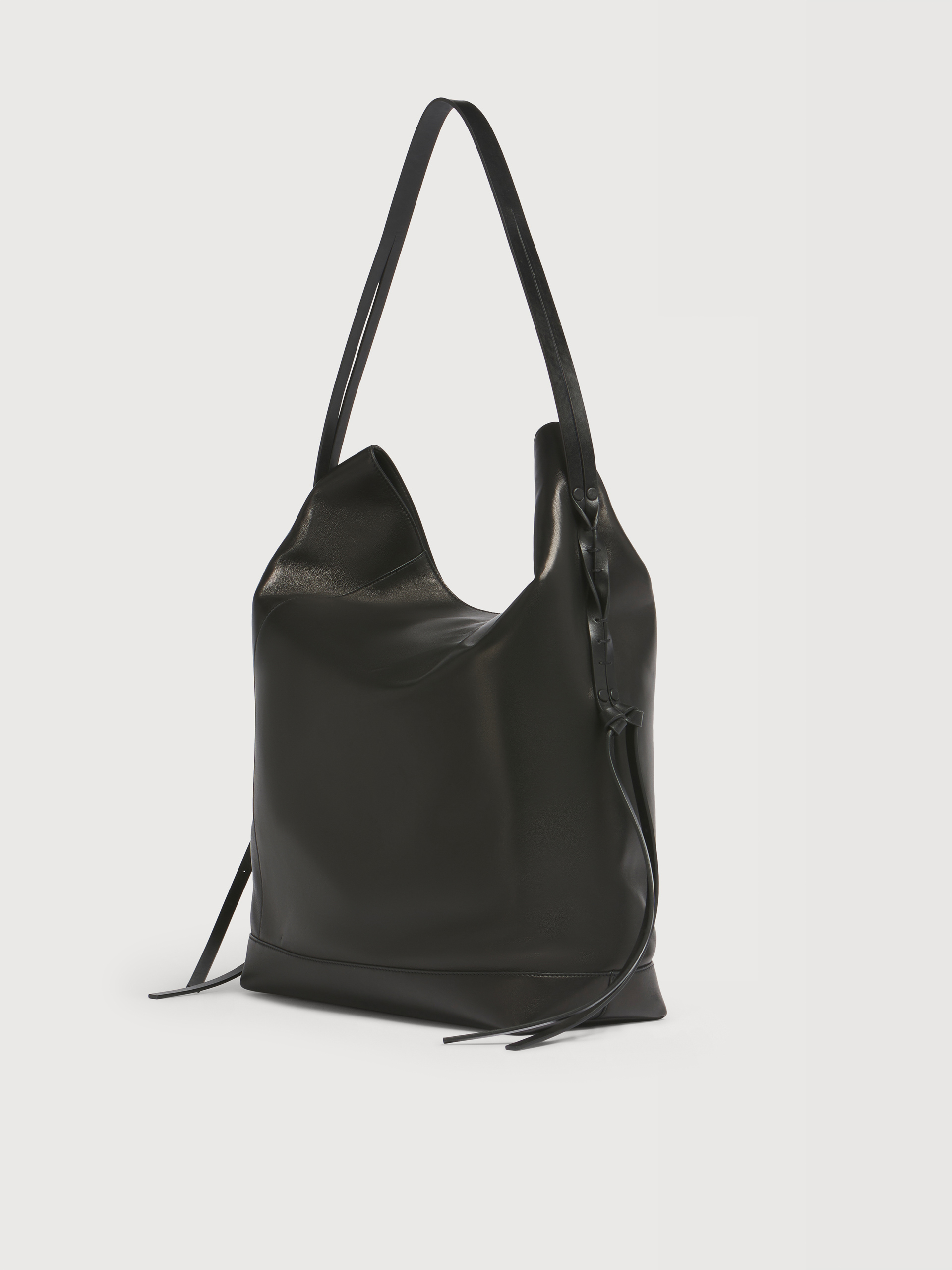 Black leather Pod 2.0 large hobo bag - Shoulder Bags - Image 5