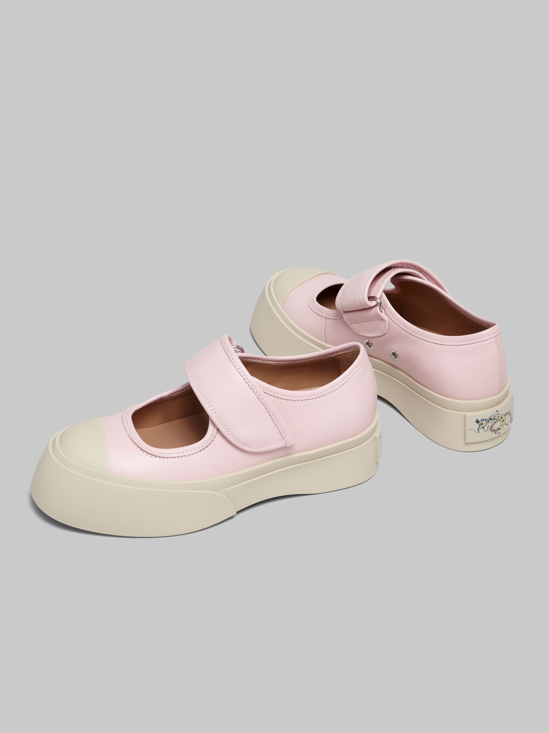 Light pink nappa leather Mary Jane sneaker - Sneakers - Image 5