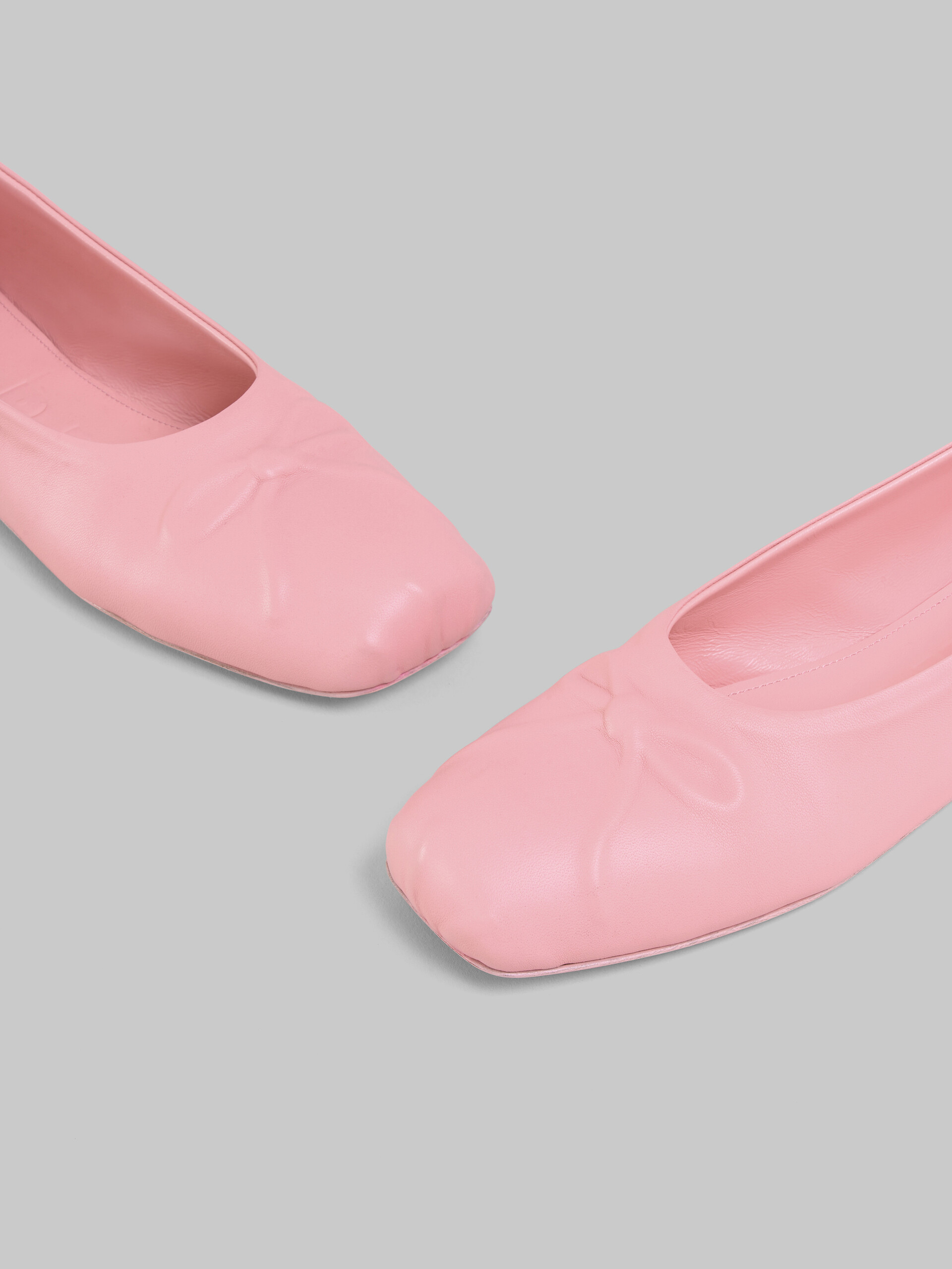 Pink nappa leather seamless Little Bow ballet flat - Ballet Shoes - Image 5