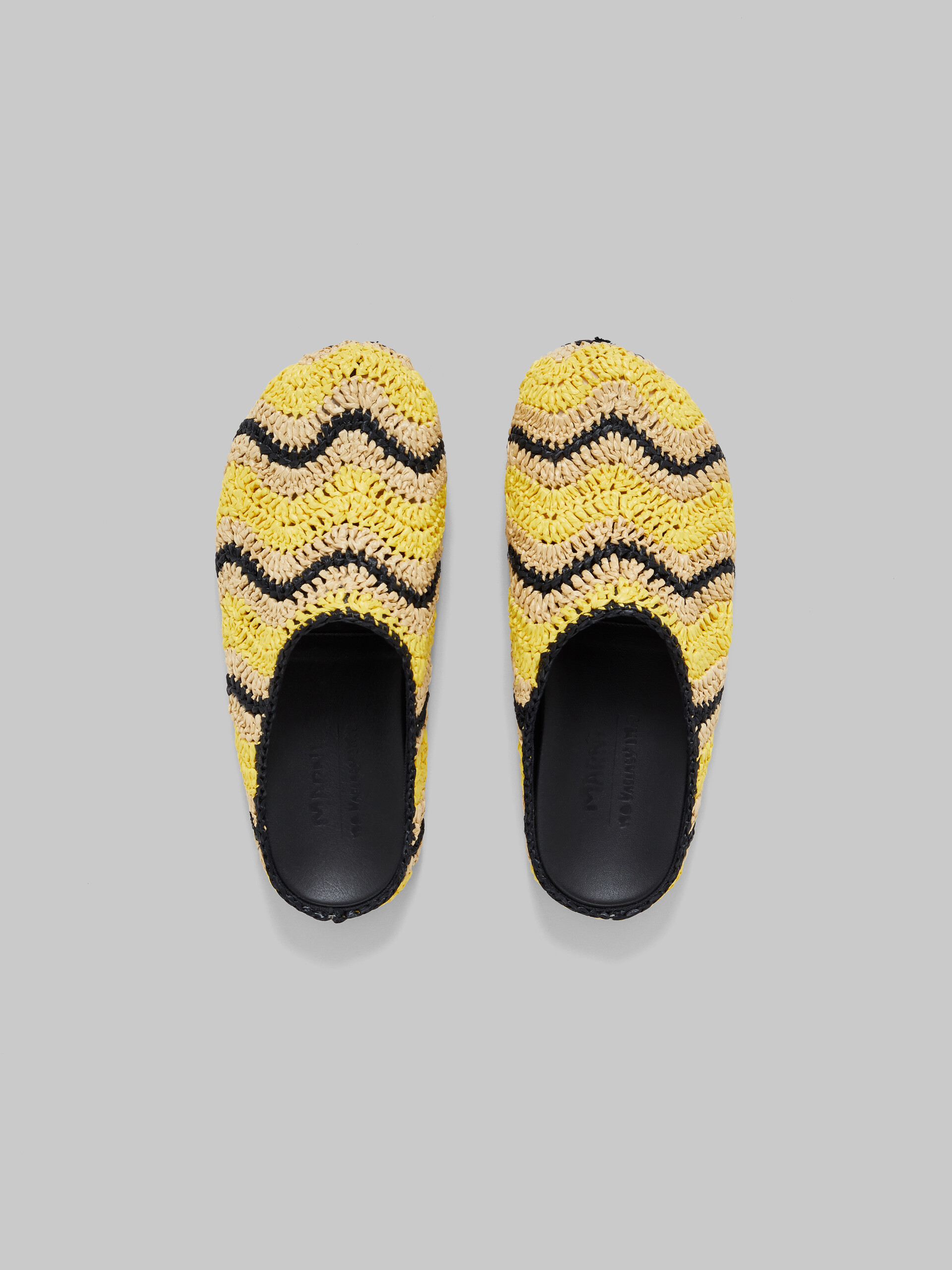 Marni x No Vacancy Inn - Yellow crochet raffia sabot - Clogs - Image 4
