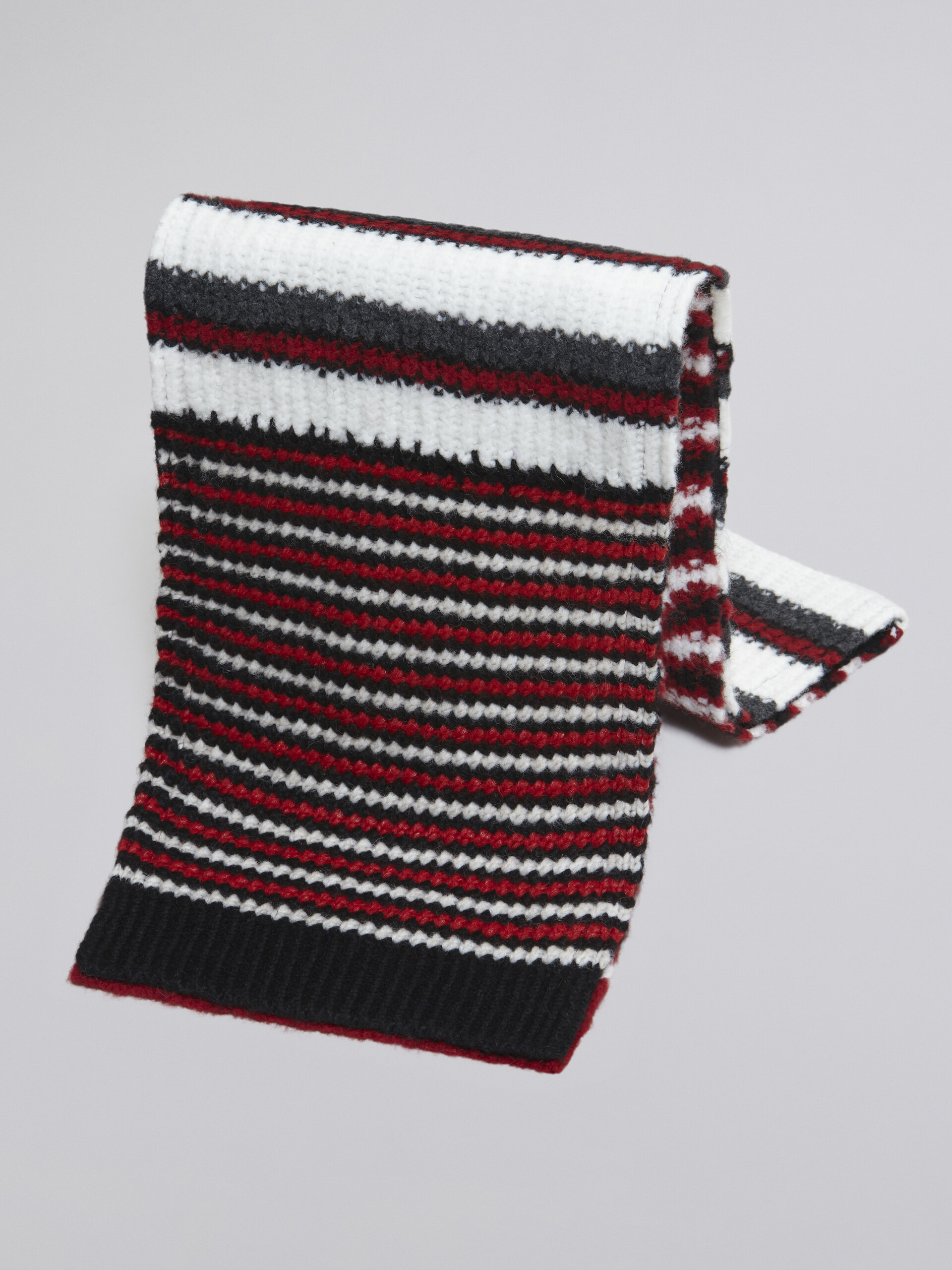 Techno yarns and wool scarf - Scarves - Image 3