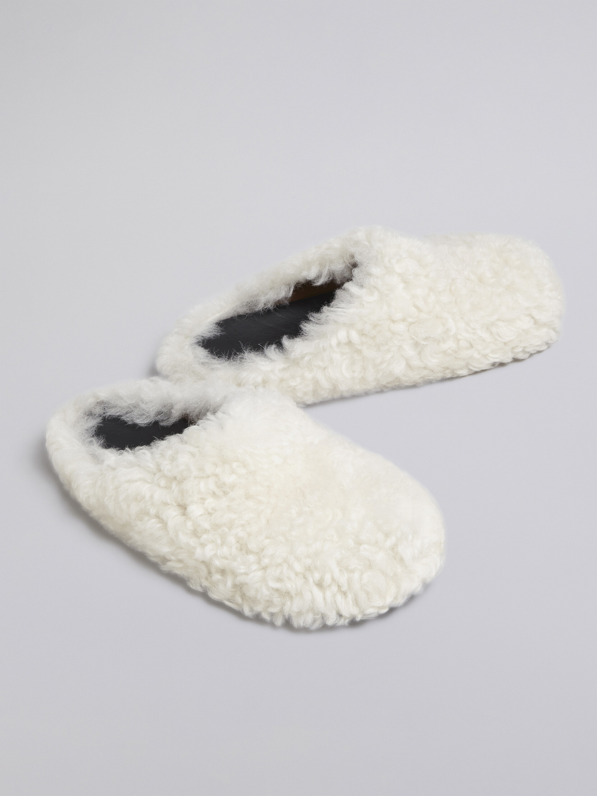White shearling mule - Clogs - Image 5