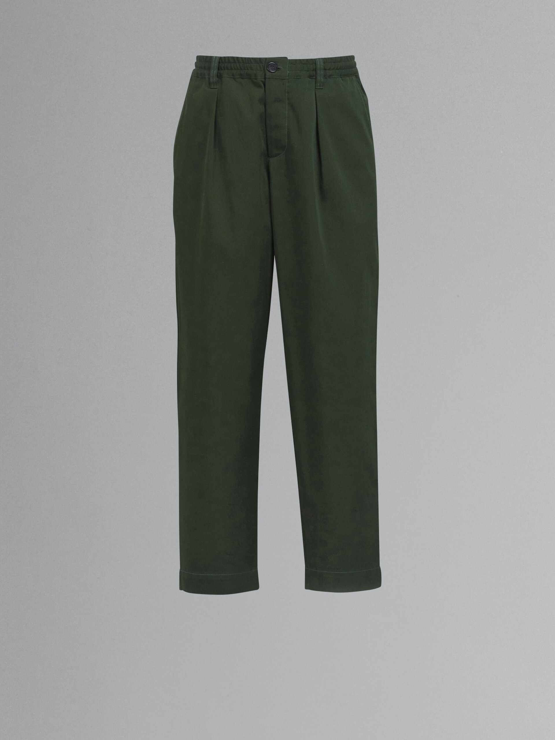 Cotton gabardine pants - Pants - Image 1