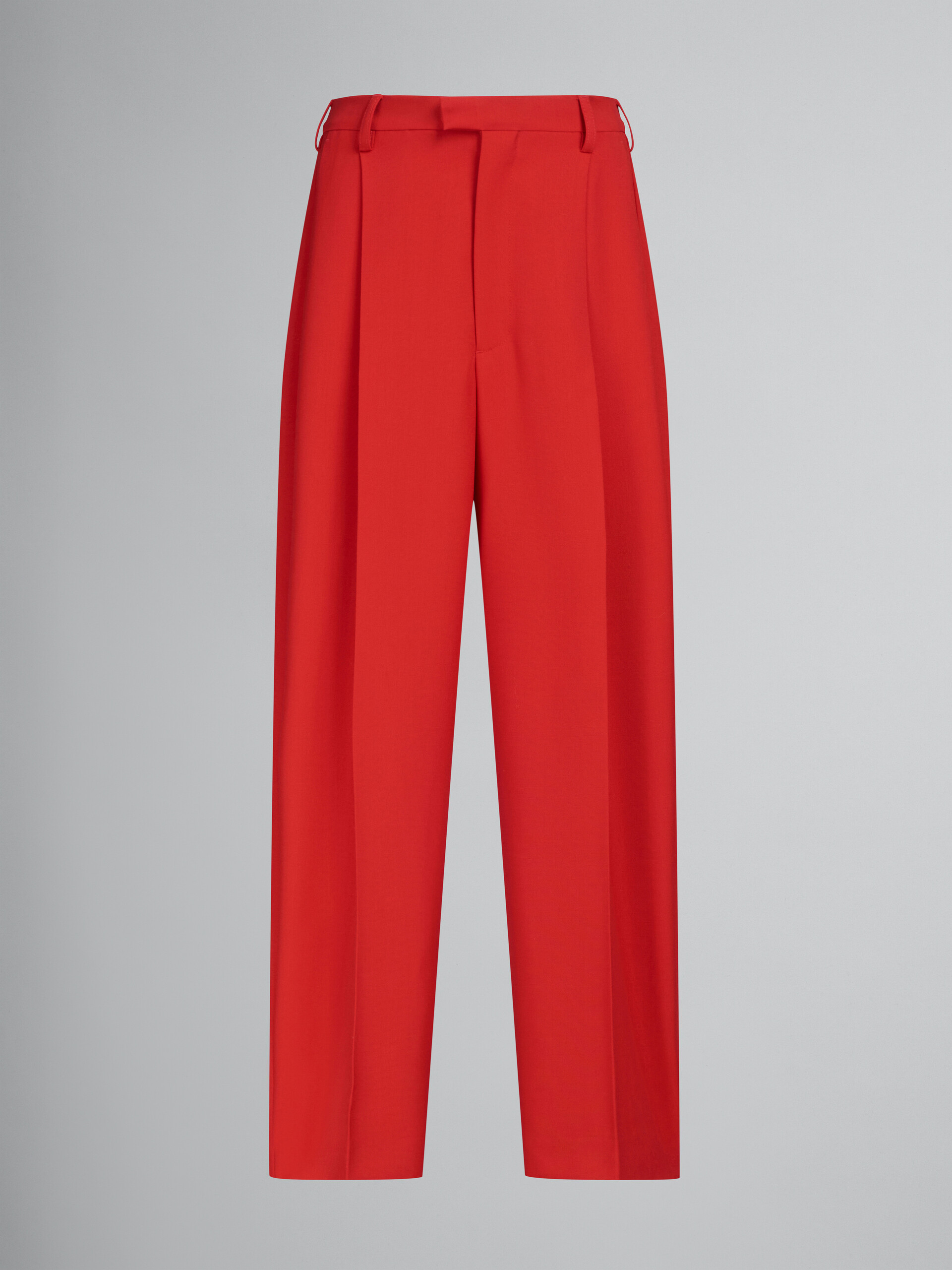 Black tropical wool tailored trousers - Pants - Image 1