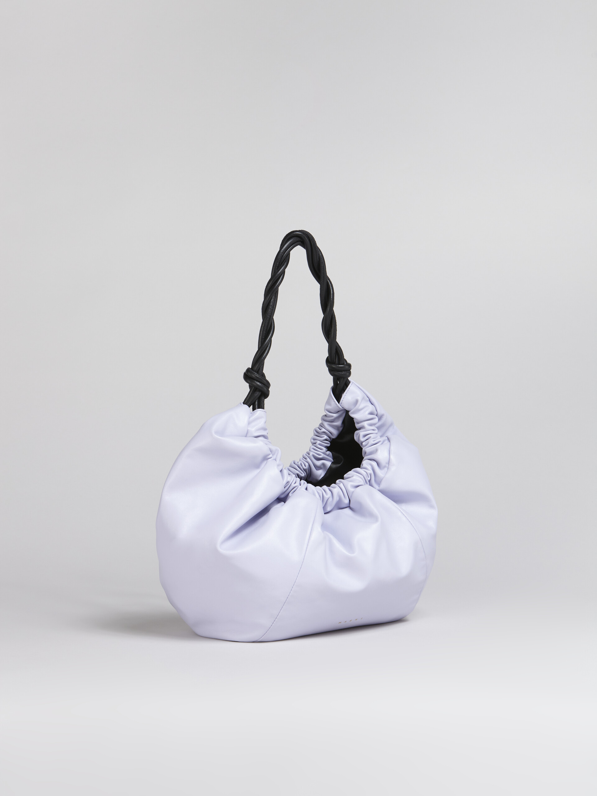 Lilac TWIRL hobo bag in calfskin - Shoulder Bags - Image 6
