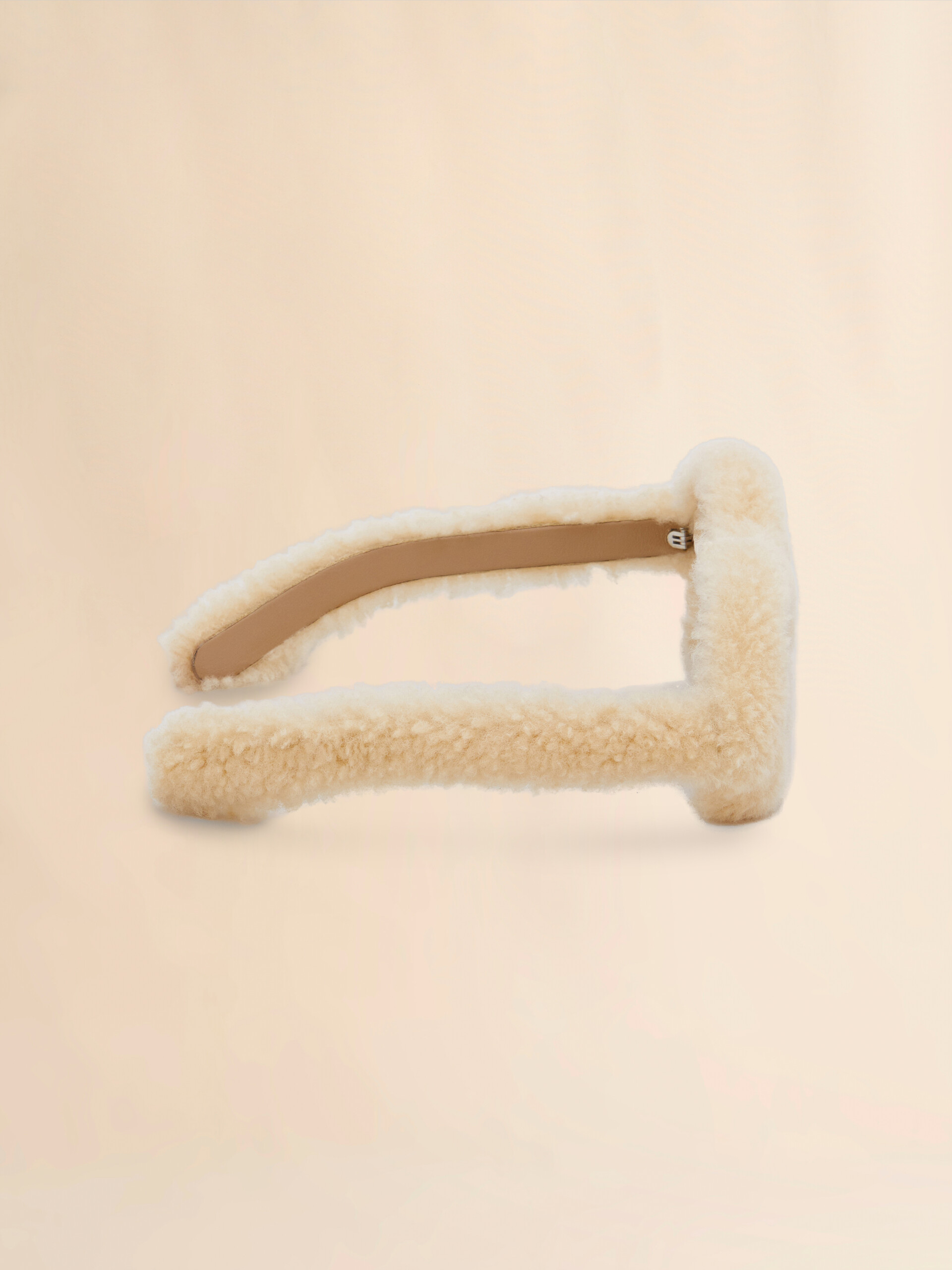 Furry beige Jantu sunglasses - Optical - Image 4
