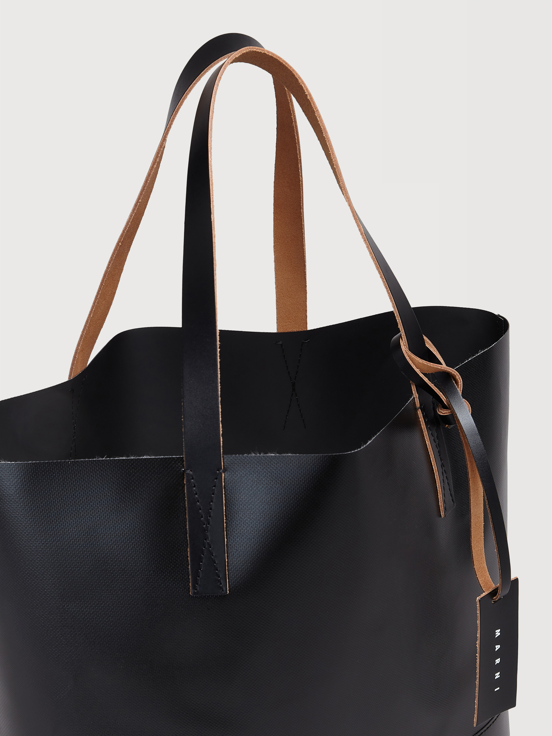 Black open shopper with Marni tag - Shopping Bags - Image 3