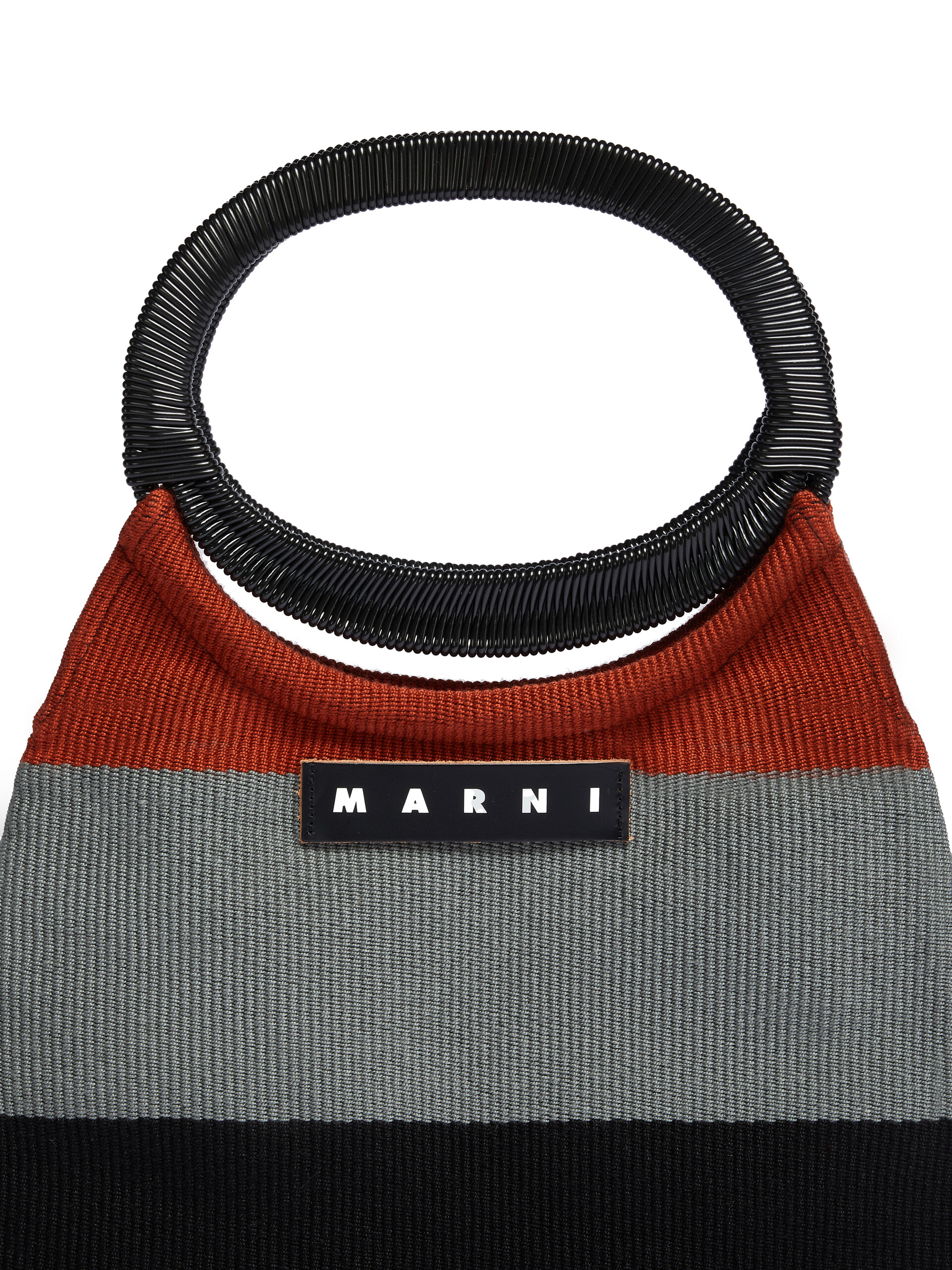 マルチカラー ストライプ コットン製MARNI MARKETバッグ - ハンドバッグ - Image 4