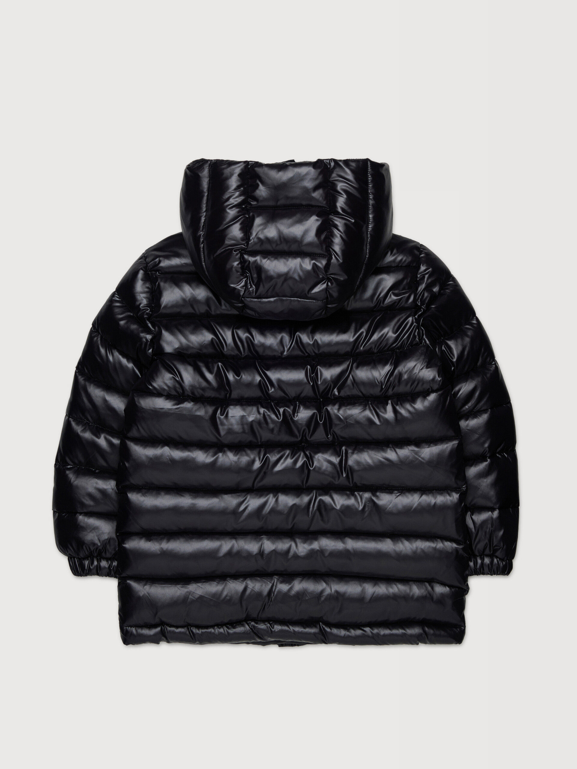 Black nylon puffer coat with zip pockets - Jackets - Image 2