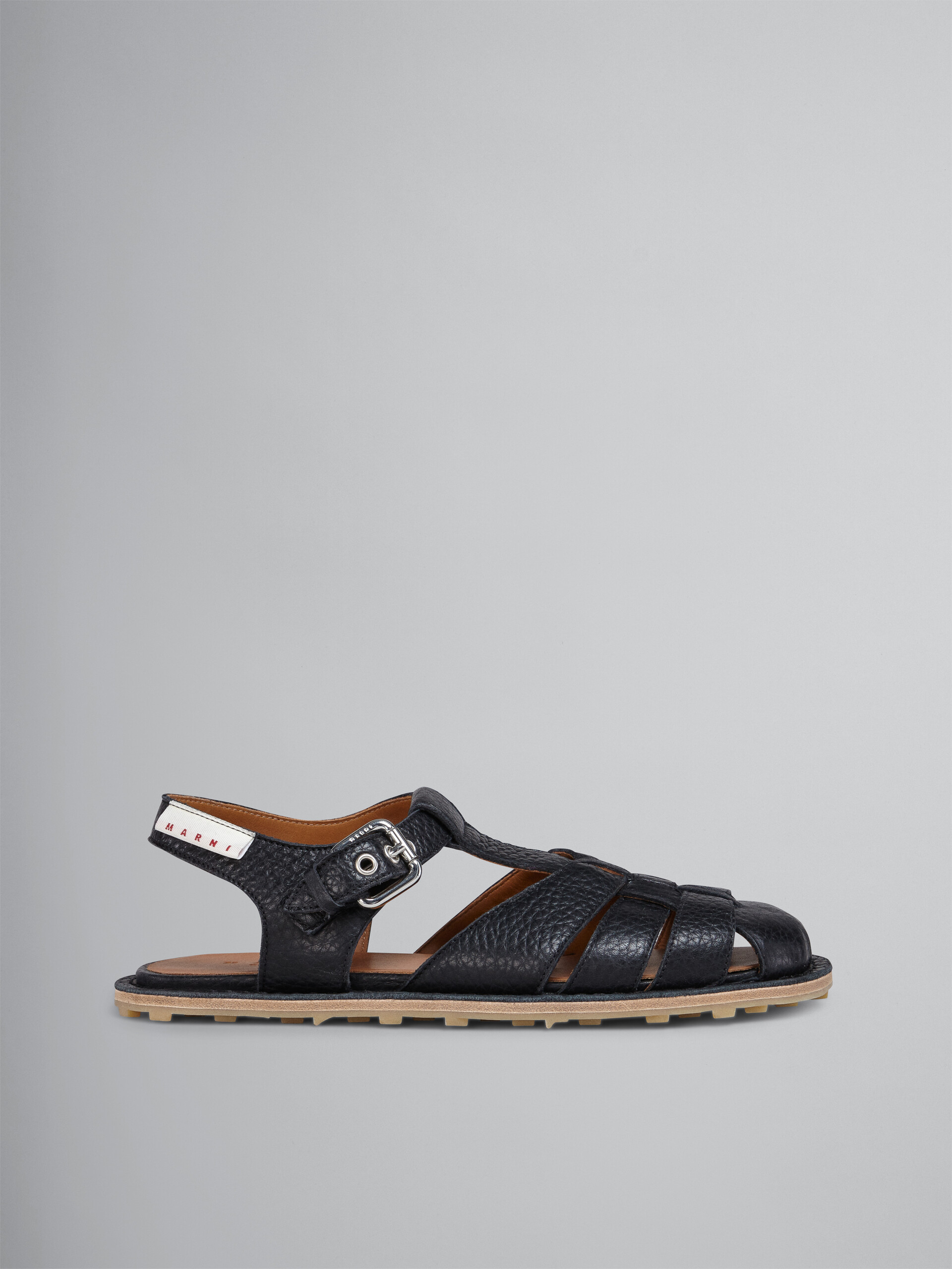 mono leather fisherman sandals