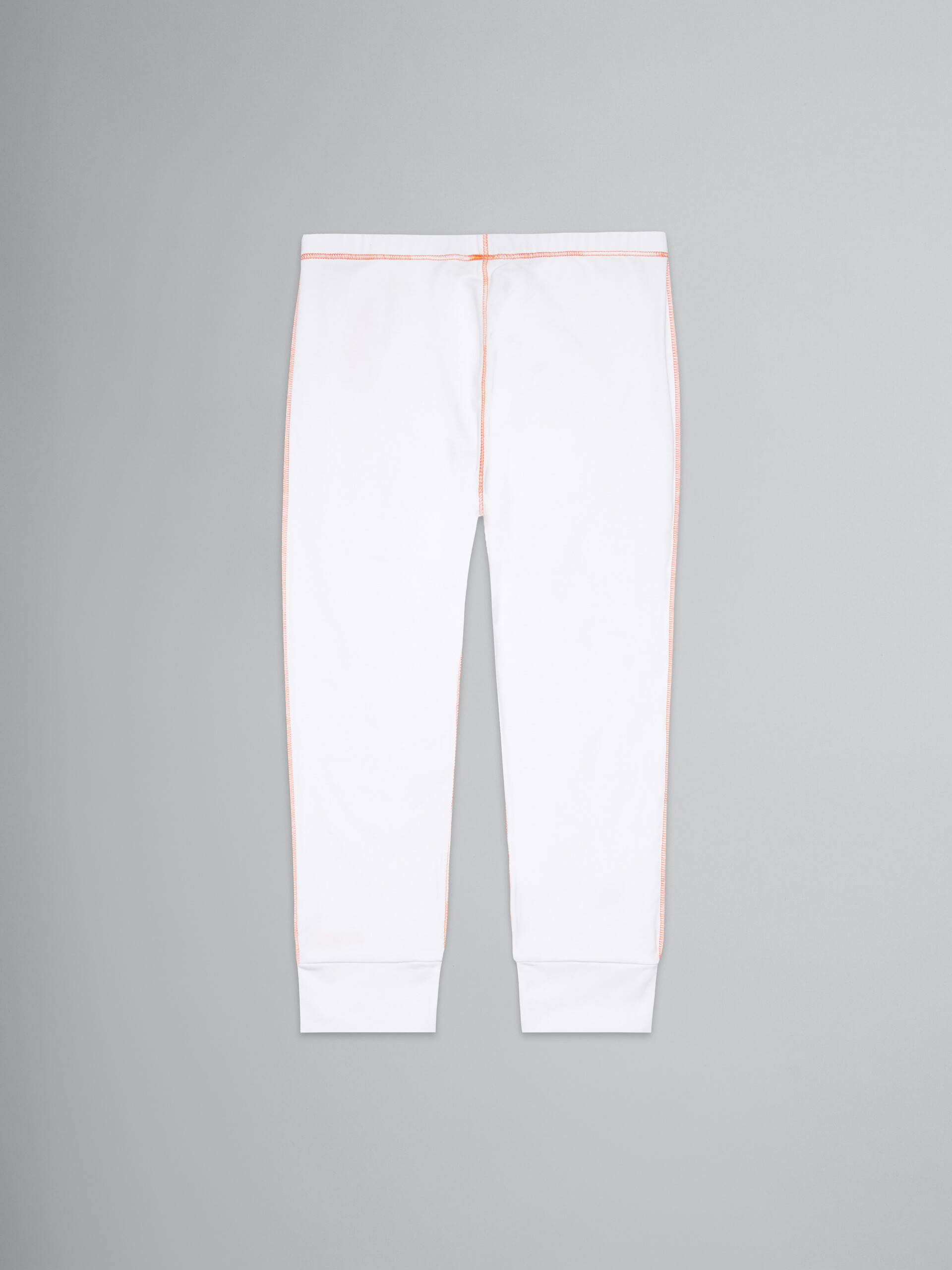 Whitw leggings pants with stitching - Pants - Image 2