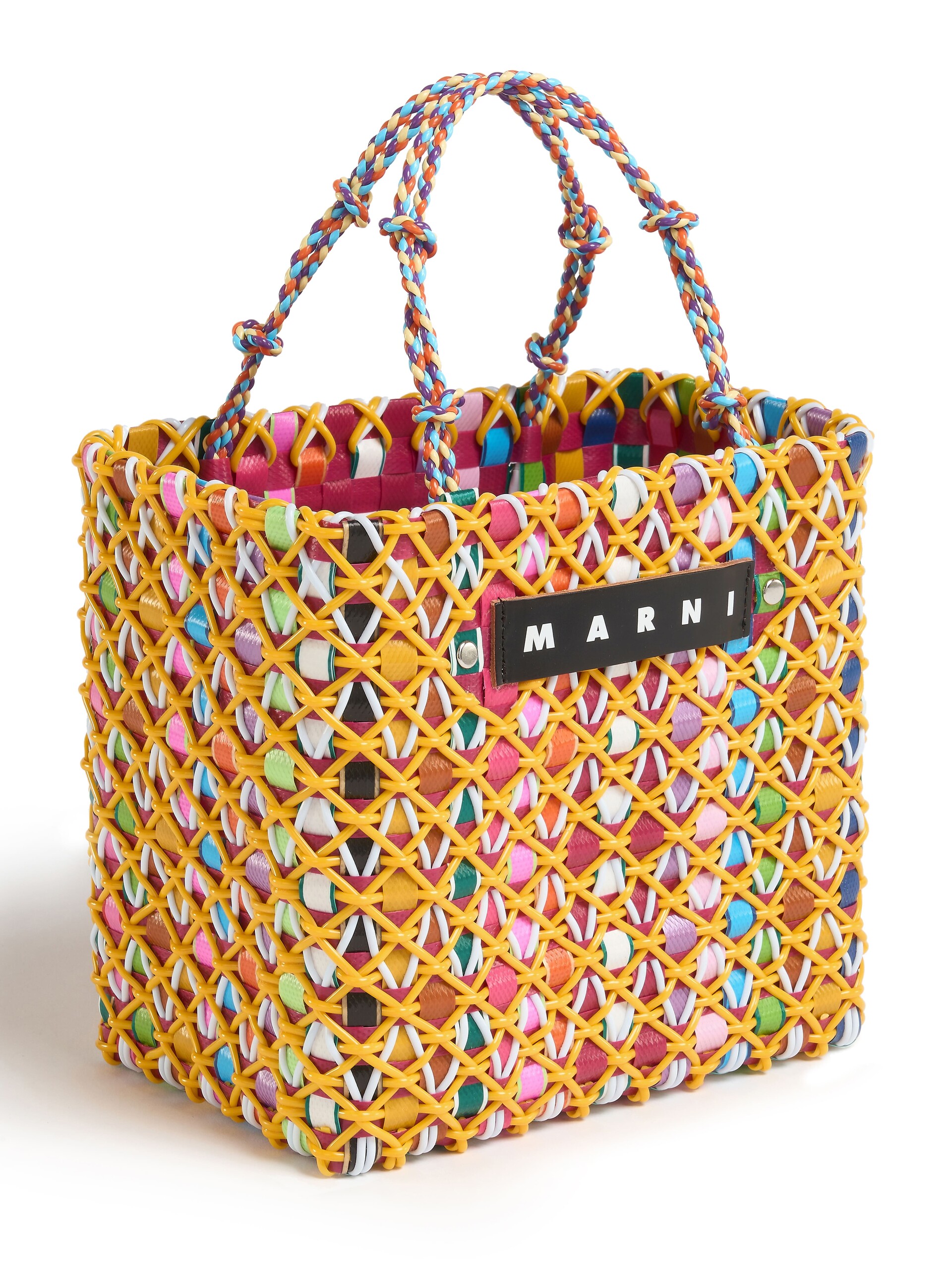 Blue MARNI MARKET CAKE BASKET bag - Shopping Bags - Image 4