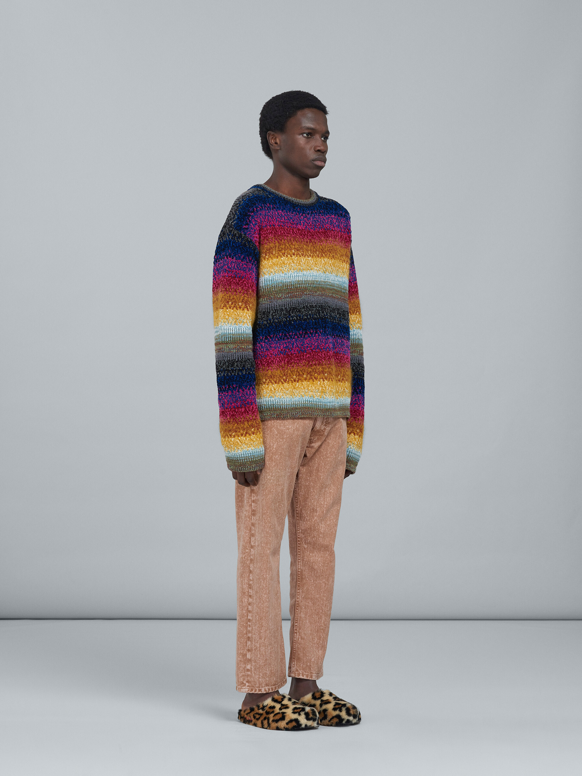 Viscose wool crewneck sweater - Pullovers - Image 5