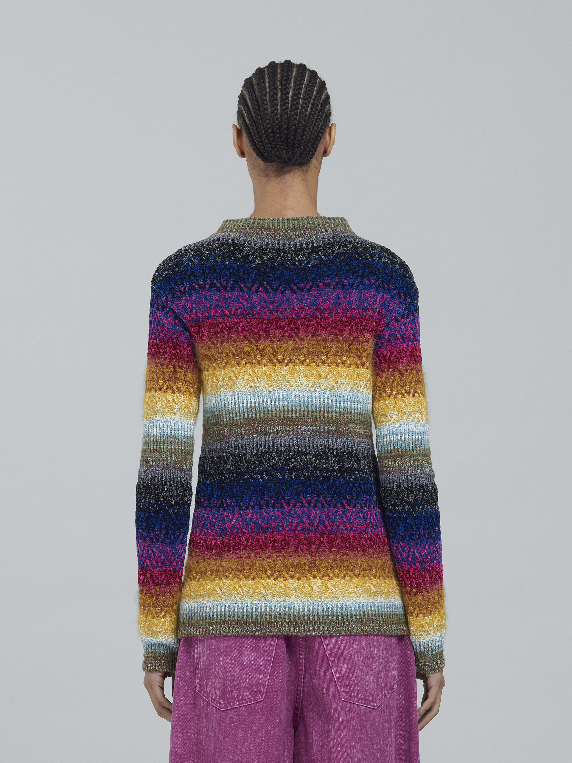 Viscose cotton and wool sweater - Pullovers - Image 3