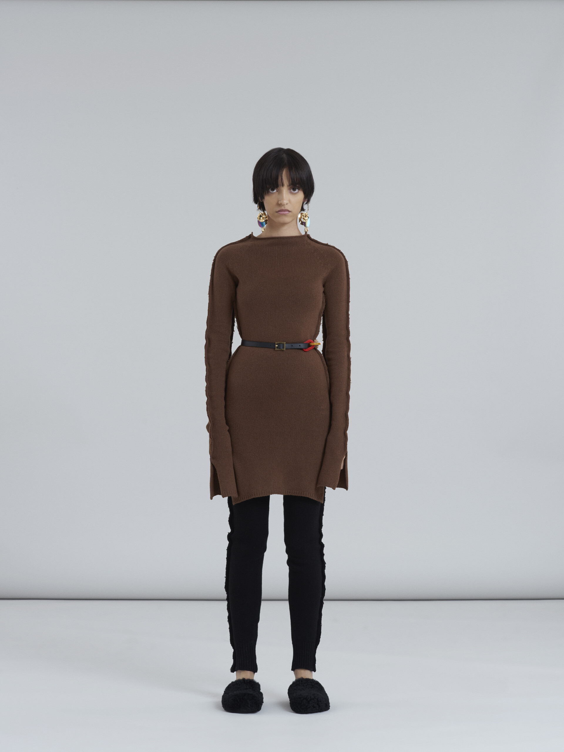 Recycled cashmere sweater with side slits and cuffs - Pullovers - Image 2