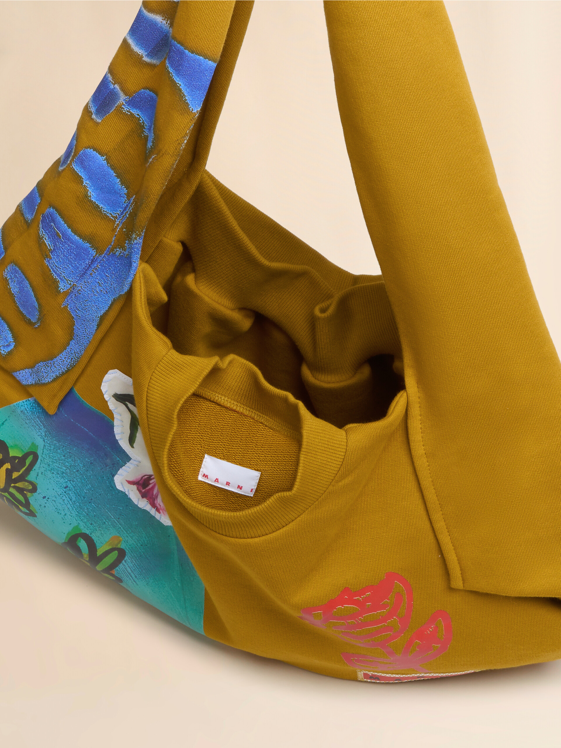 Mustard sweatshirt bag - Shopping Bags - Image 4