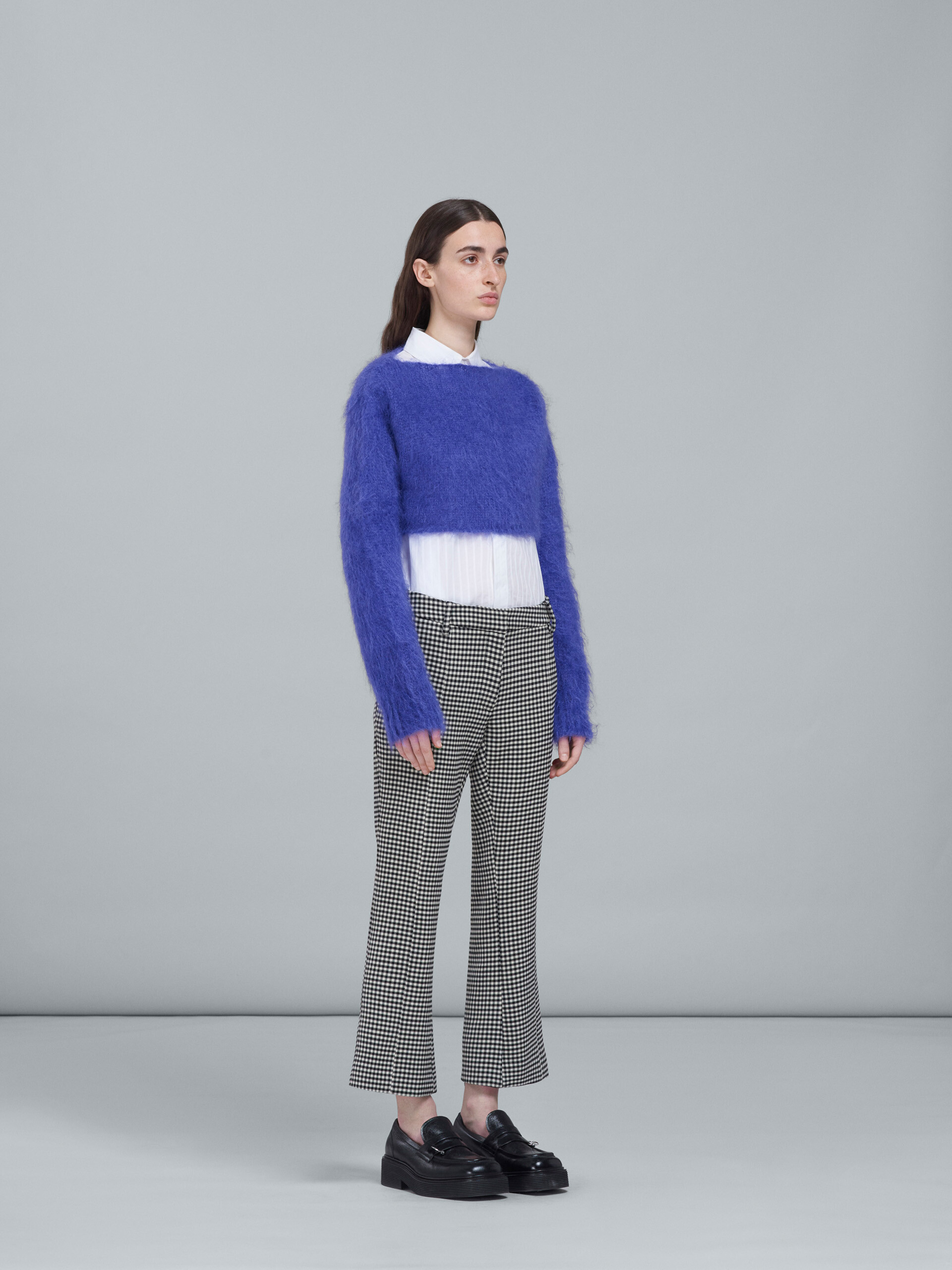 Mohair and wool crewneck cropped sweater - Pullovers - Image 5