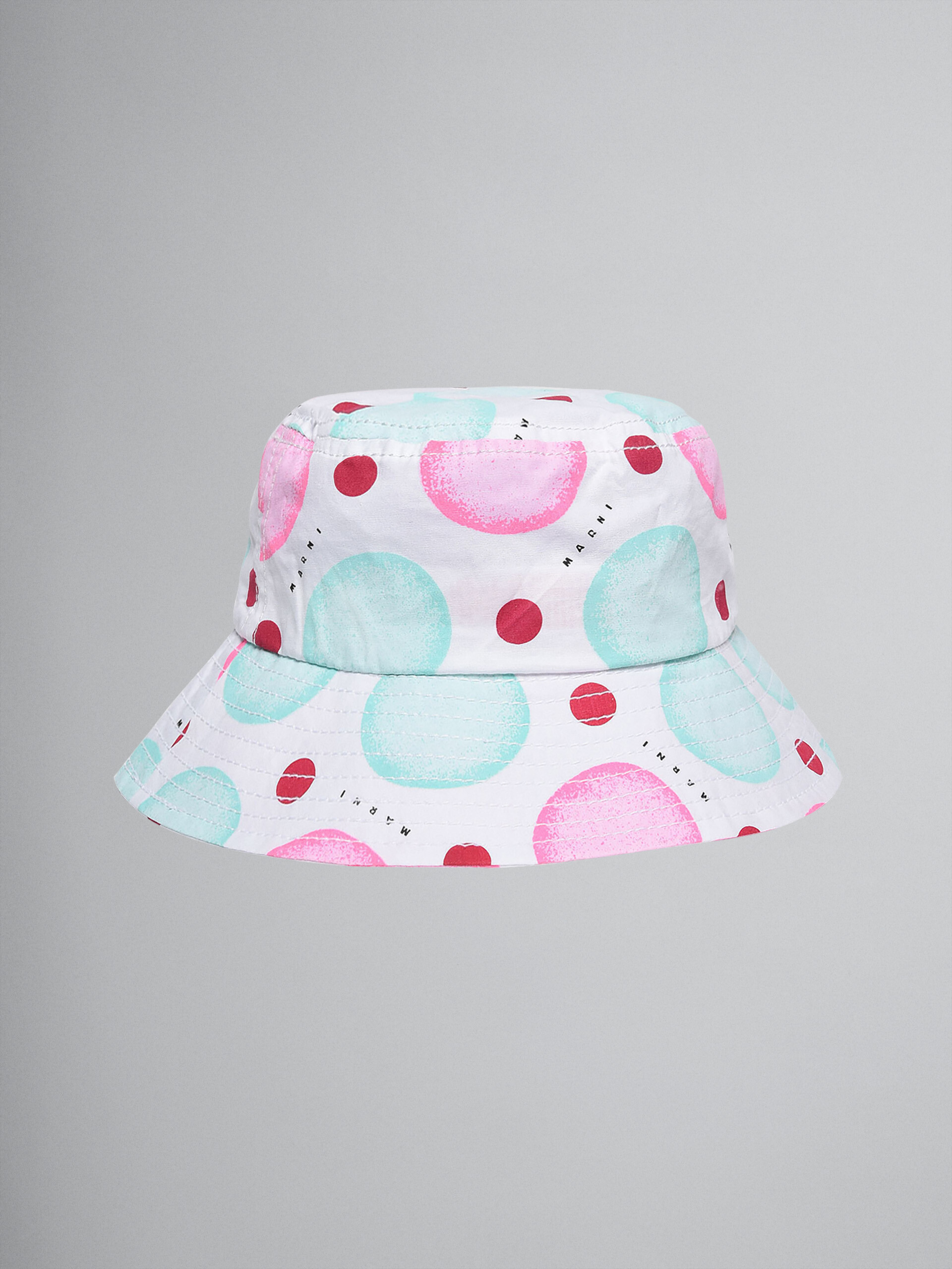 Dots print cotton bucket hat - Caps - Image 2