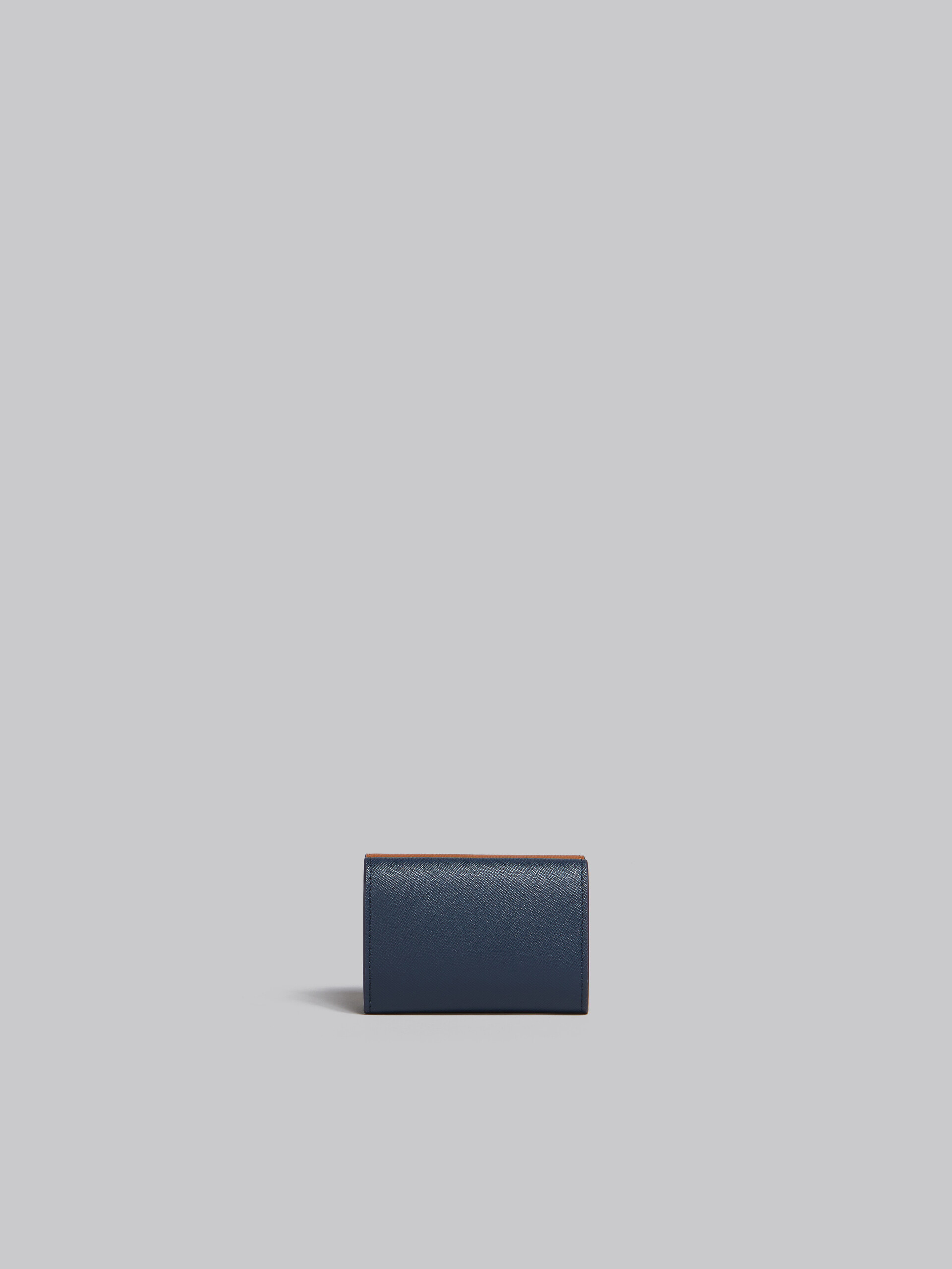 ブラック＆ブルー サフィアーノレザー 三つ折りウォレット - 財布 - Image 3