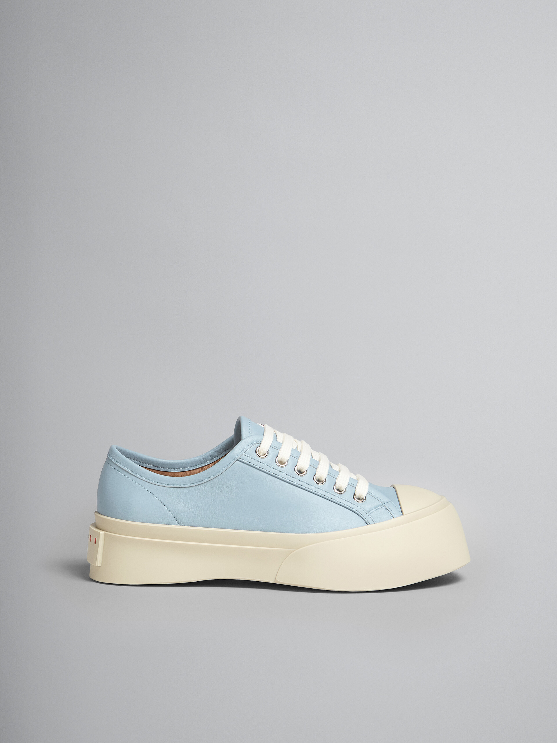 Light blue nappa leather Pablo lace-up sneaker - Sneakers - Image 1